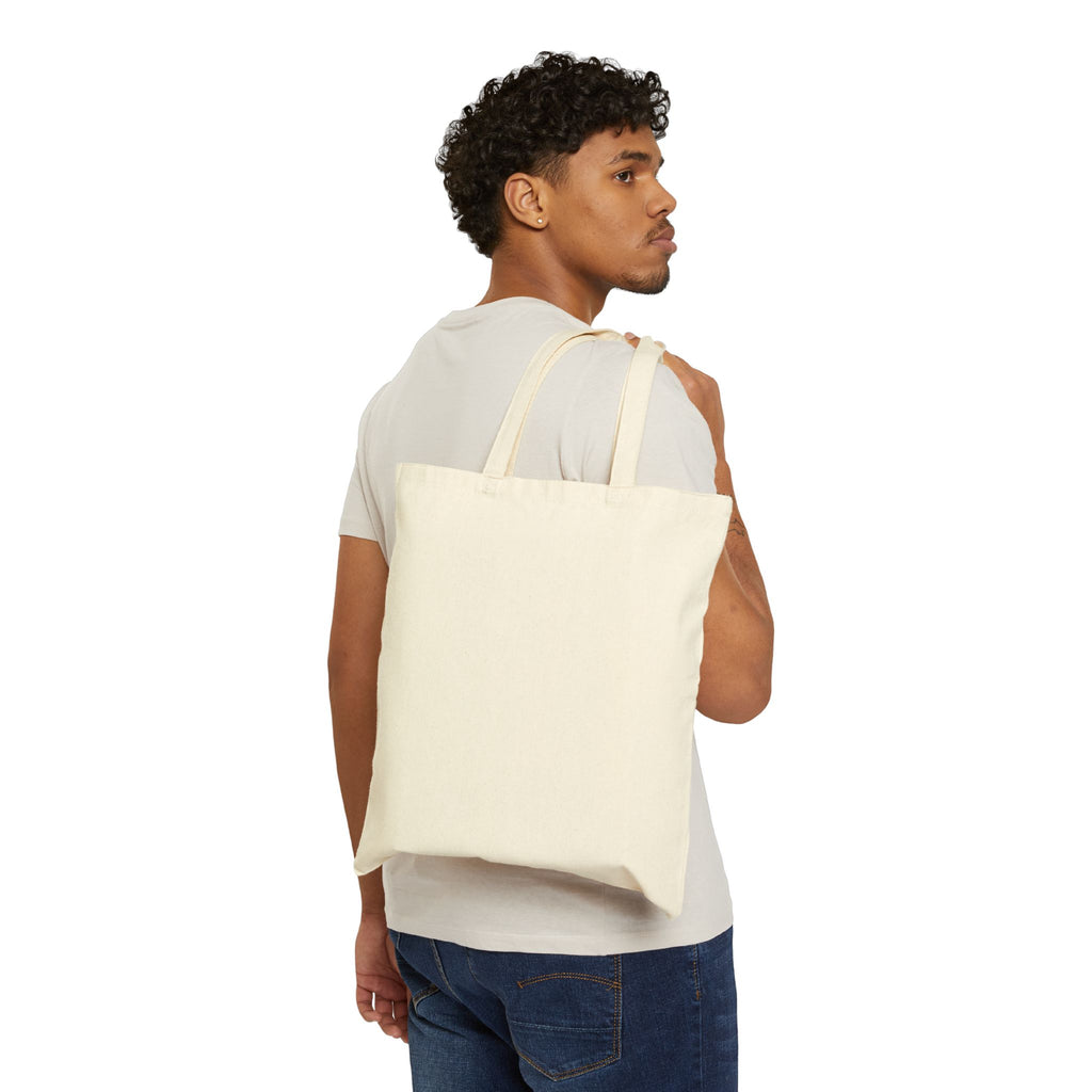 Ocean Arch Canvas Tote — Watercolor Whale Tail Beach Bag