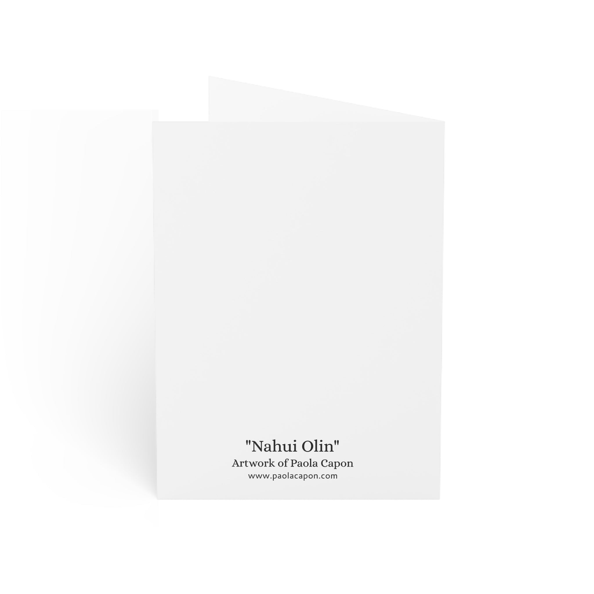 Abstract Pop Portrait Greeting Card — Vibrant Art Note Cards (1/10/30/50 pcs)