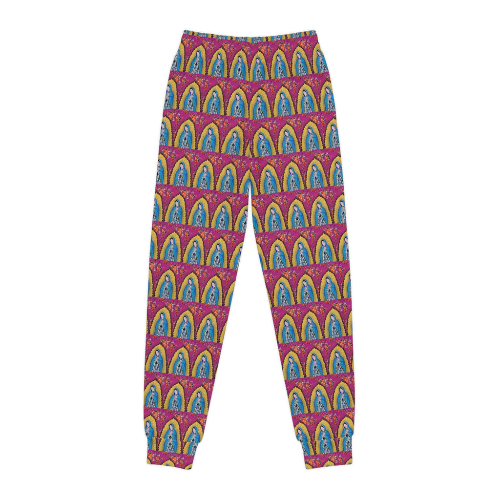 Youth Joggers — Colorful Rainbow Arch All-Over Print