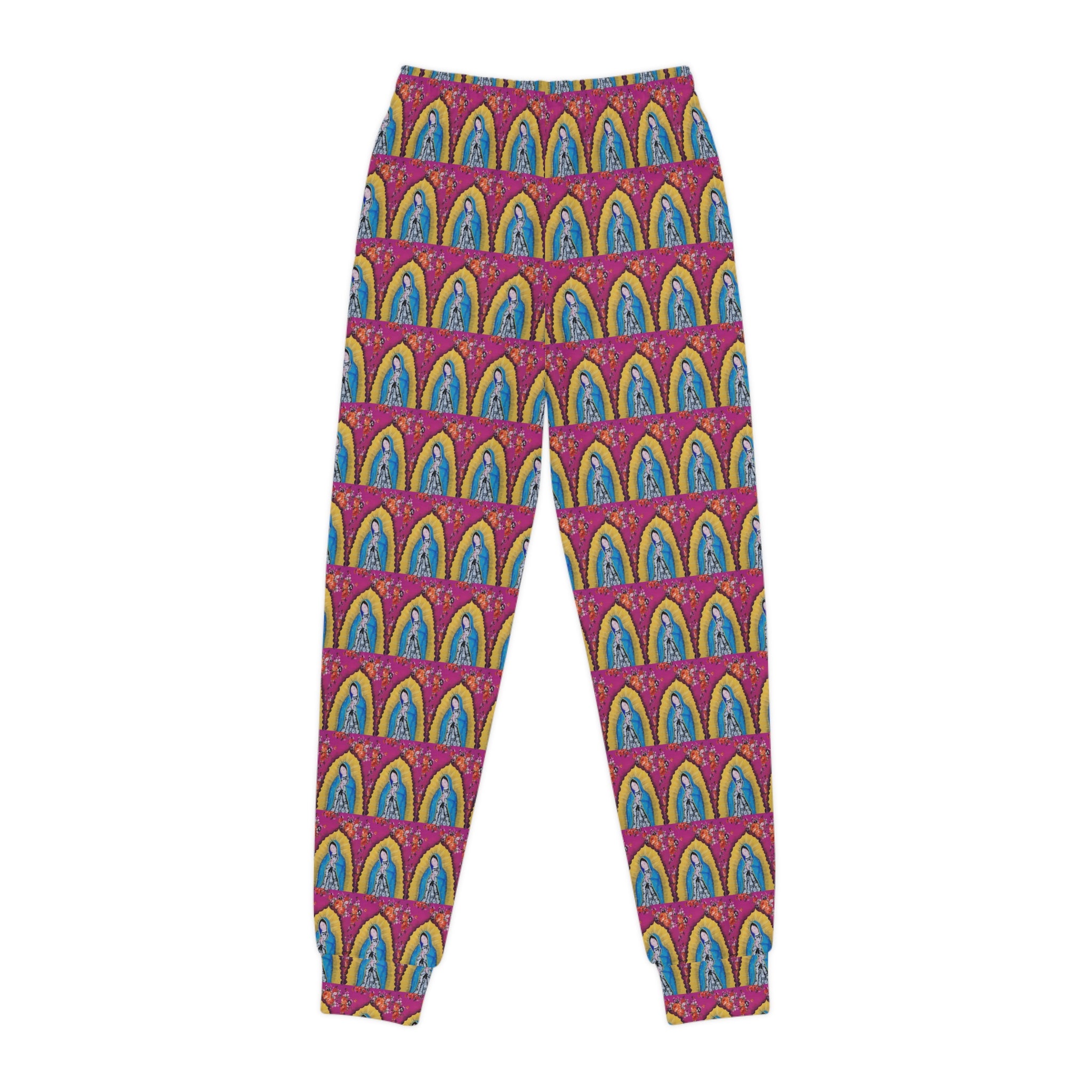 Youth Joggers — Colorful Rainbow Arch All-Over Print