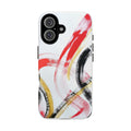 Tough Cases — Abstract Red & Black Brushstroke Phone Case by Paola Capon