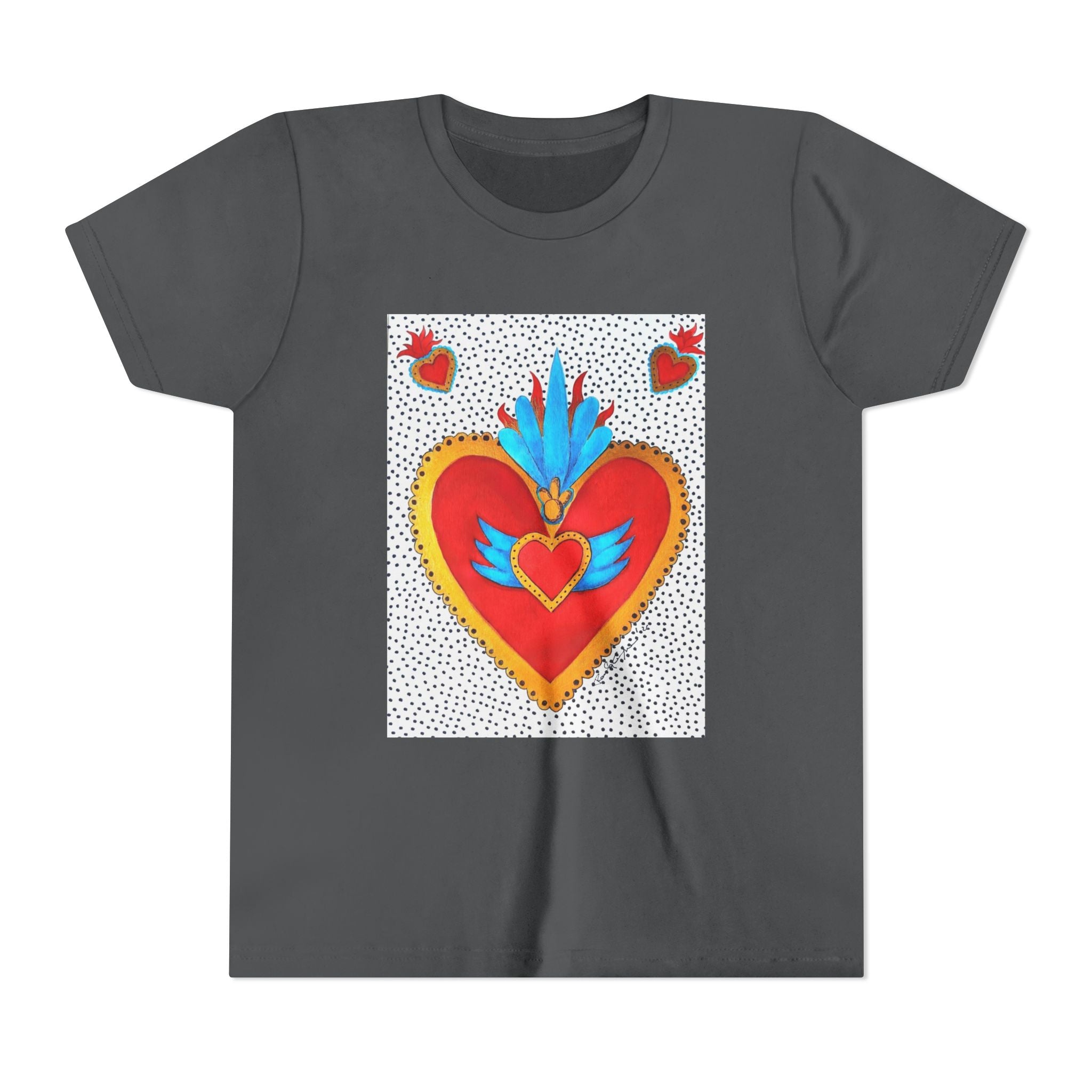 T-shirt enfant - T-shirt enfant graphique Cœur sacré coloré