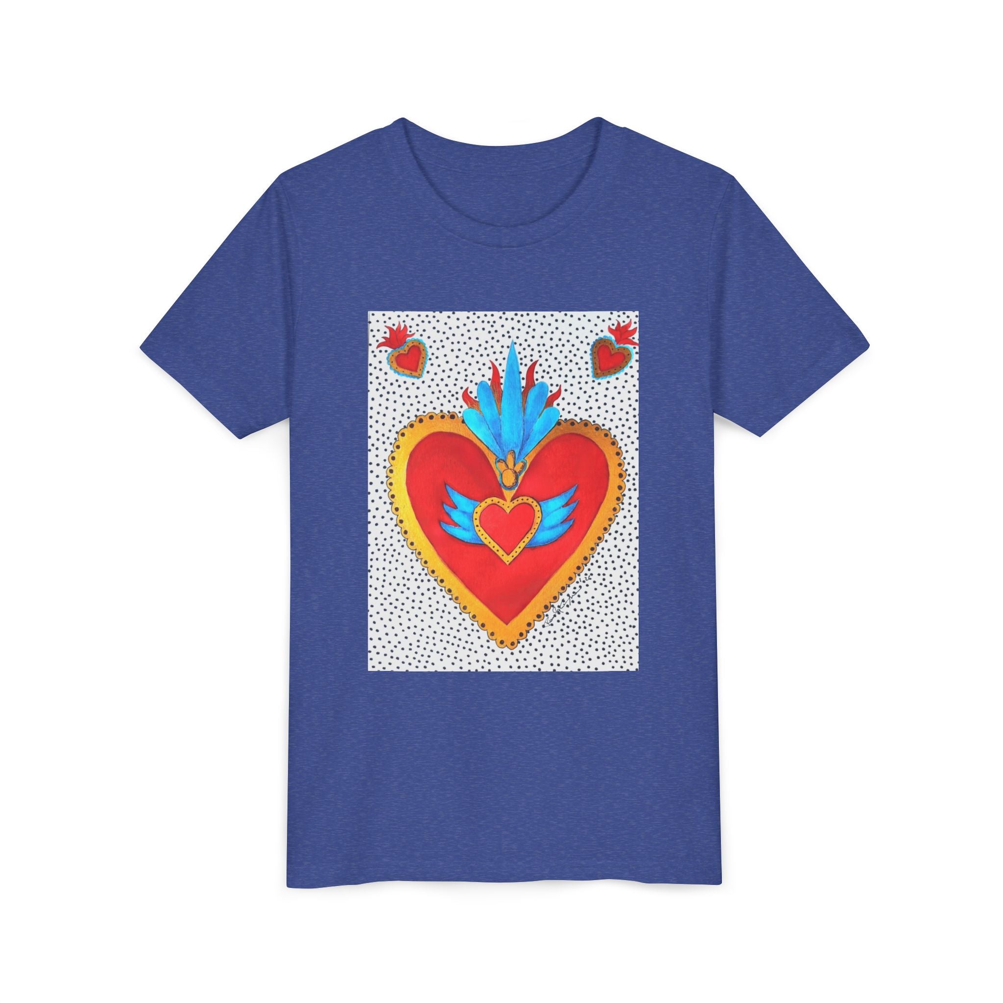 T-shirt enfant - T-shirt enfant graphique Cœur sacré coloré