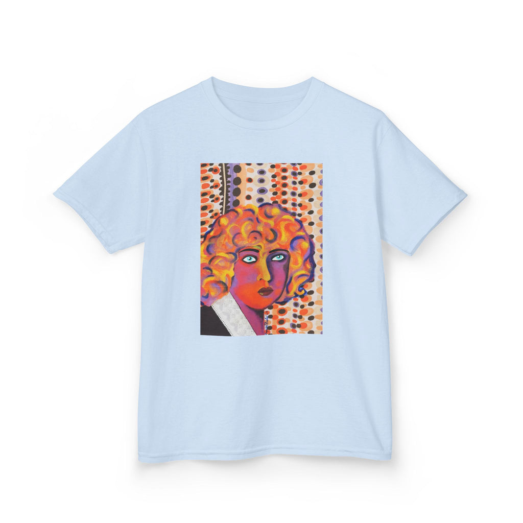 Kids Art Tee — Colorful Nahui Olin Pop Portrait Graphic