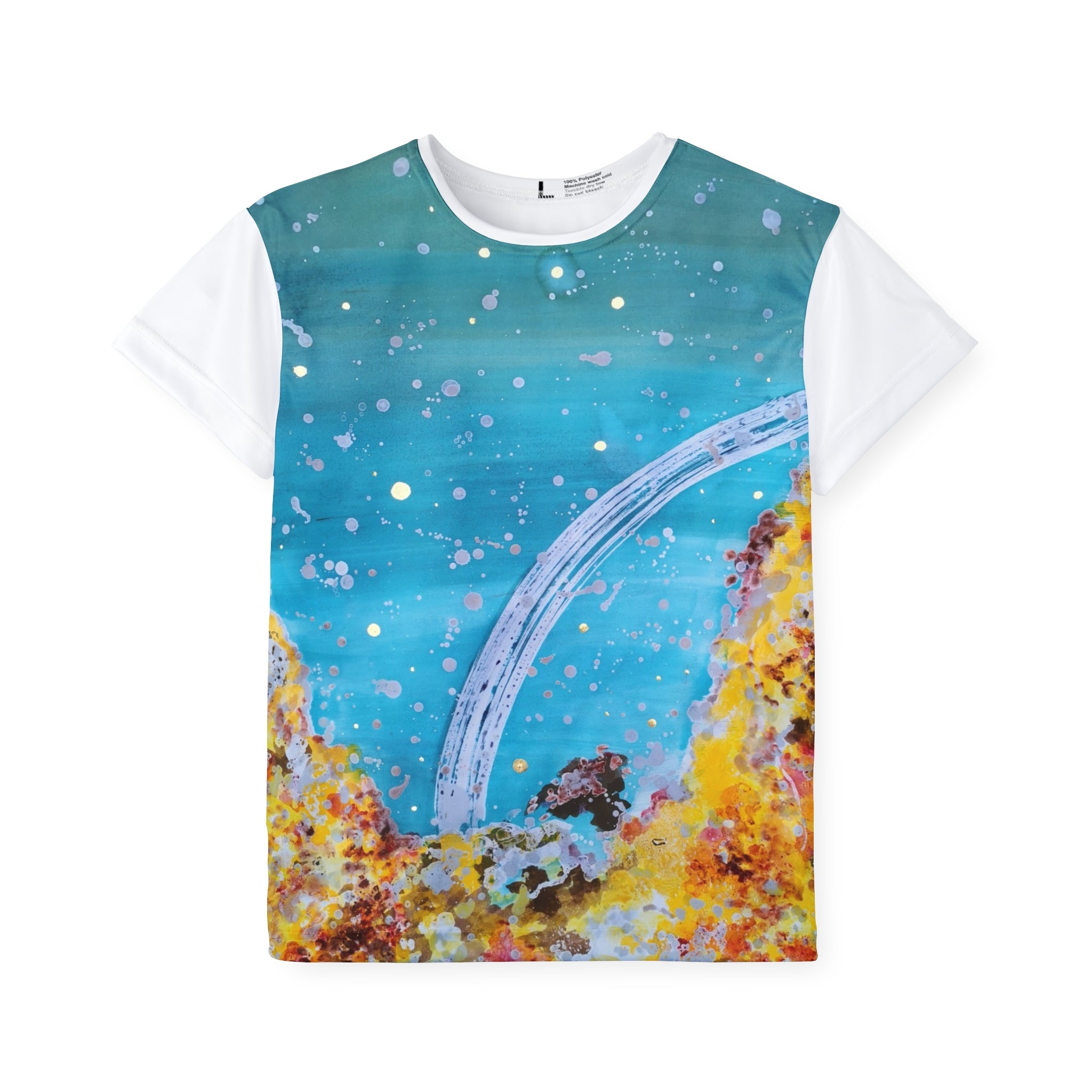 Kids Jersey - Colorful Cosmic Wave Sports Tee (All-Over Print)