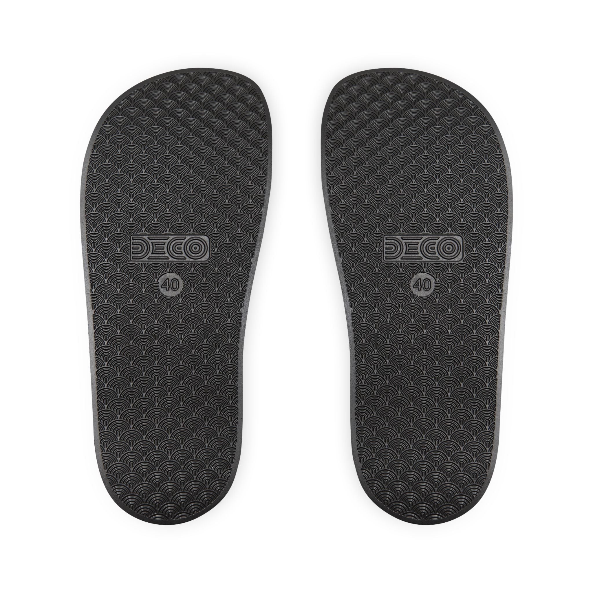 Men's Pizza Monkey Slide Sandals — Removable-Strap Pool Slides