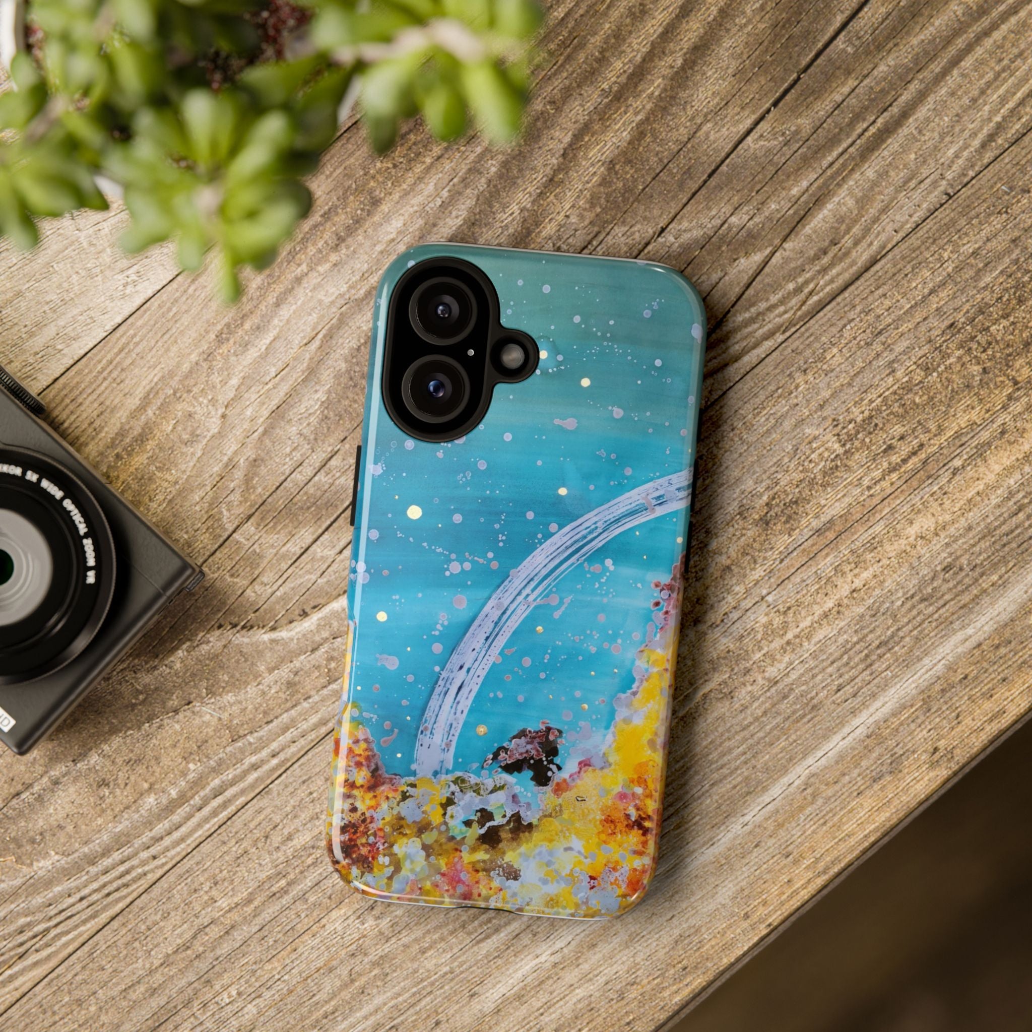 Phone Case - Abstract Ocean Arc Protective Tough Case