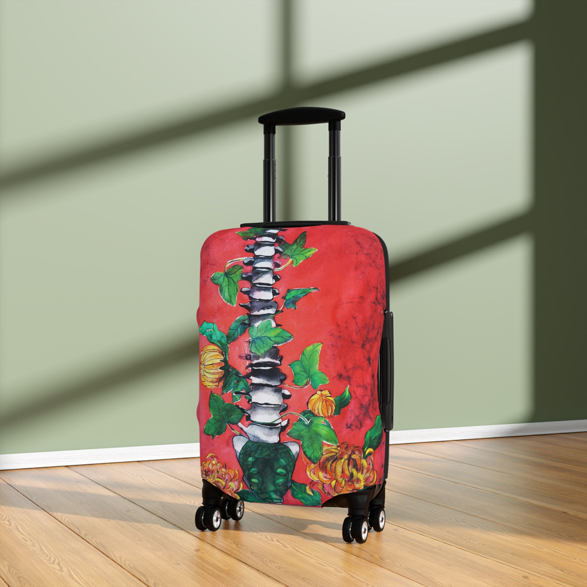 Luggage Cover - Spinal Vine Pumpkin Travel Protector