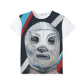 Kids Luchador Mask Sports Jersey – Colorful Wrestling Face Graphic Tee