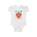 Sacred Heart Baby Bodysuit - Colorful Milagro Infant Onesie