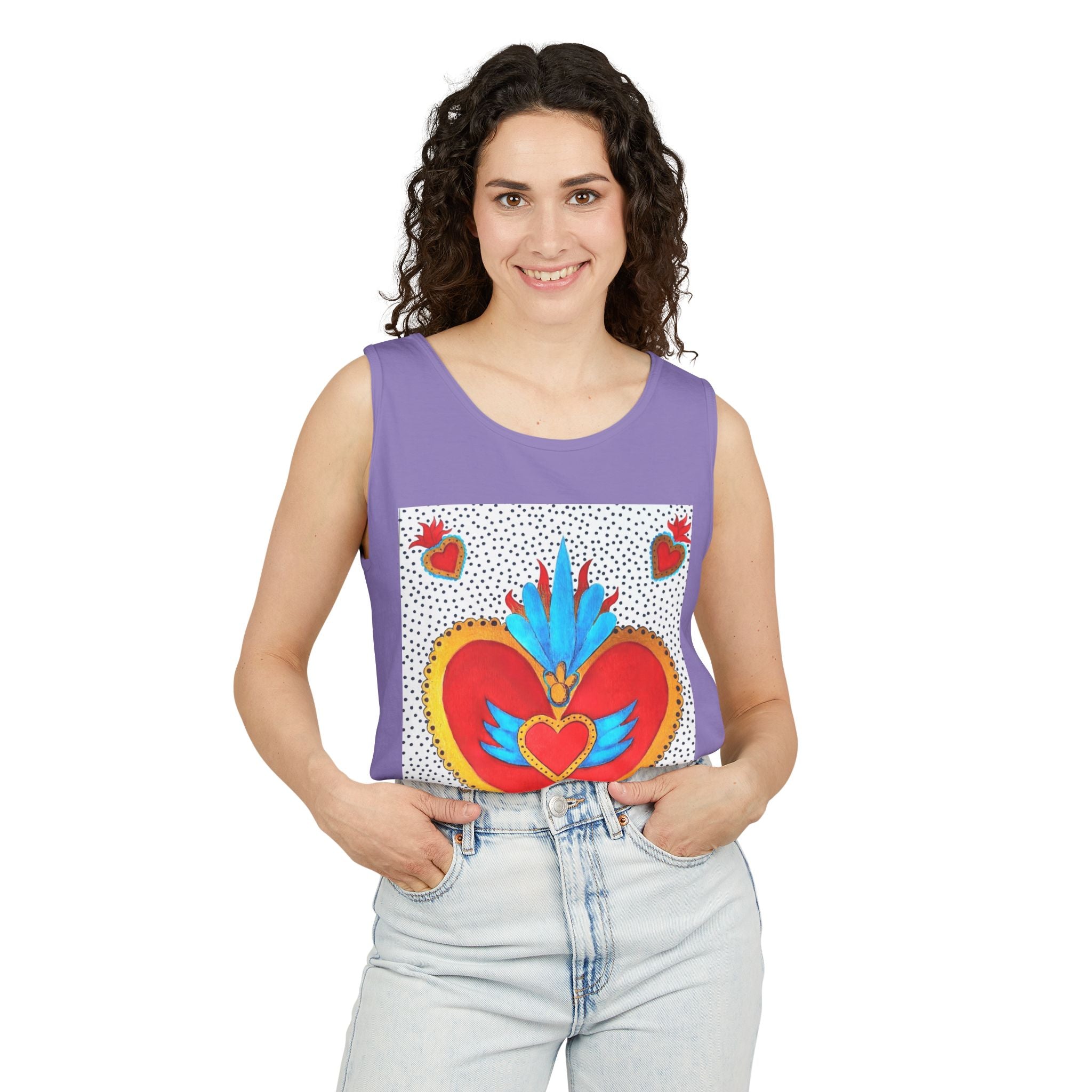 Corazón de Hojalata — Sacred Heart Tank Top | Alma Ligera