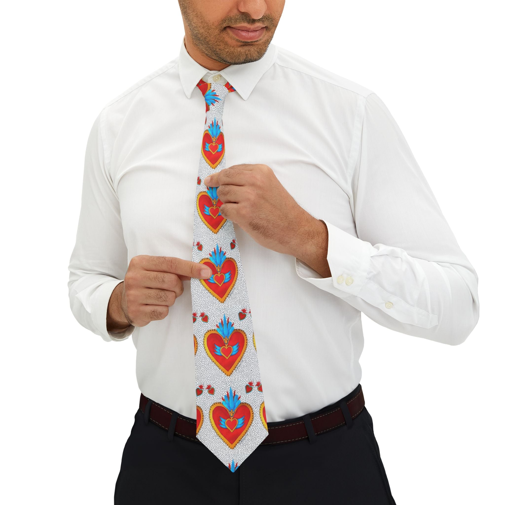 Corazón de Hojalata — Sacred Heart Necktie | Alma Ligera