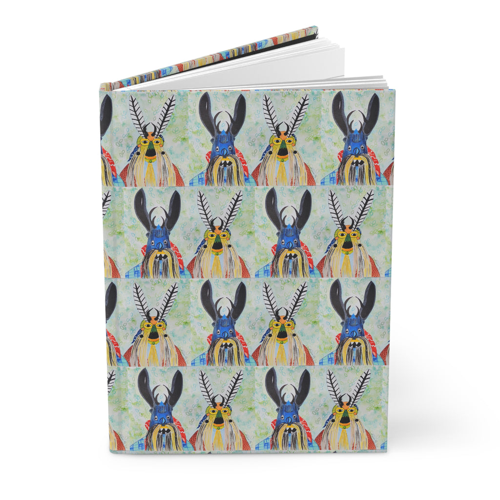 Colorful Antlered Animal Hardcover Journal — Whimsical Wildlife Notebook for Sketching, Journaling & Gifts