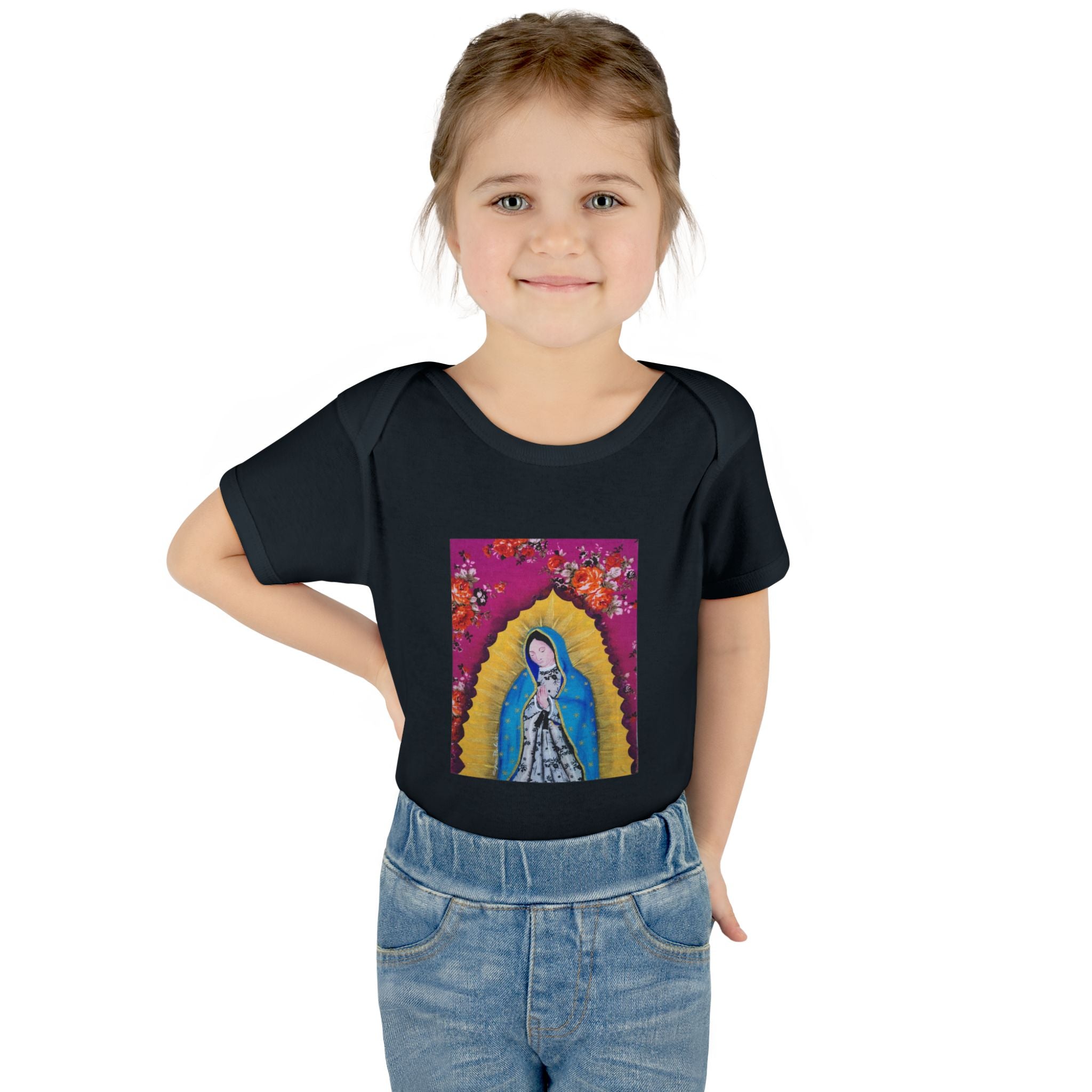 Our Lady of Guadalupe Baby Bodysuit – Infant Catholic Religious Onesie