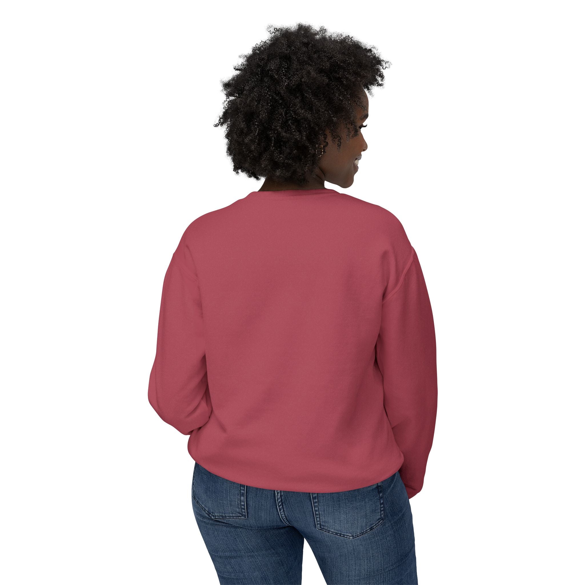 Sweat-shirt ras du cou Cœur Sacré — Motif de cœur coloré d'art populaire mexicain