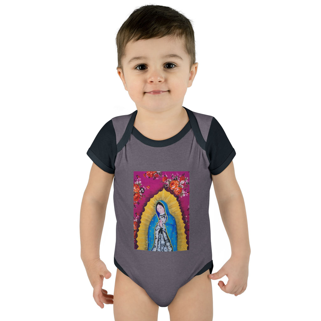 Our Lady of Guadalupe Baby Bodysuit – Infant Catholic Religious Onesie