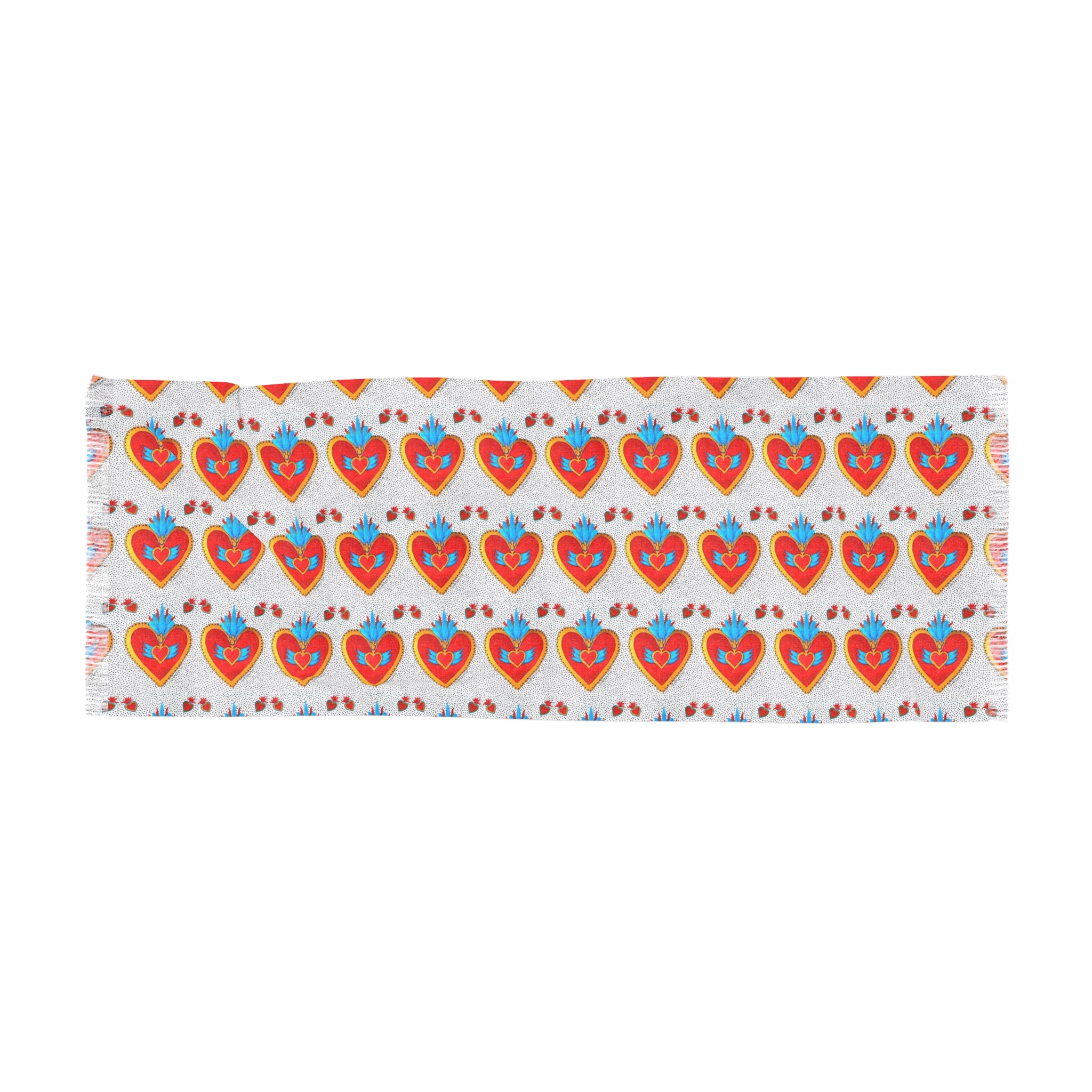 Foulard léger – Écharpe de printemps légère à motif cœur rétro