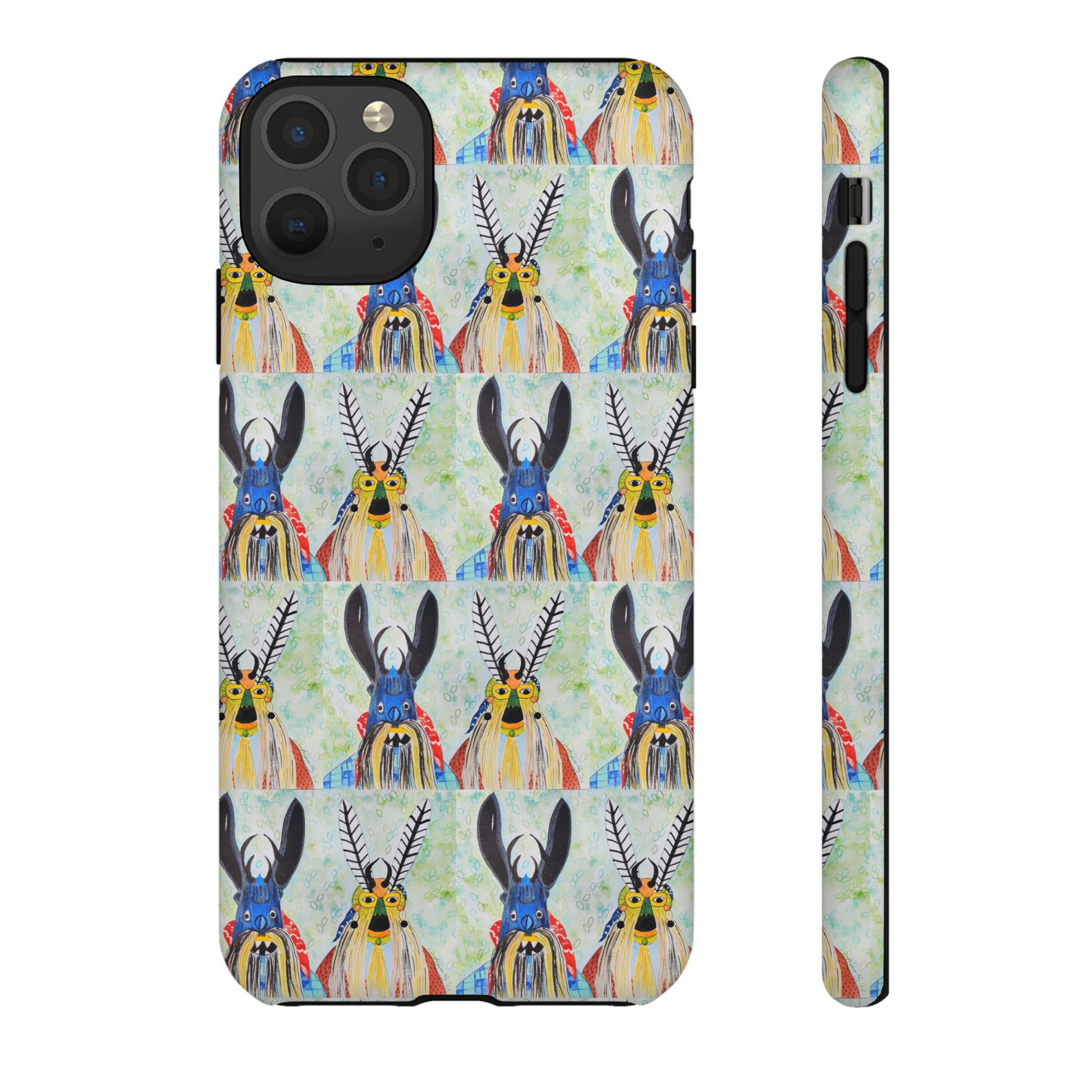 Colorful Tribal Stag Phone Case — Vibrant Antler Art Protective Case