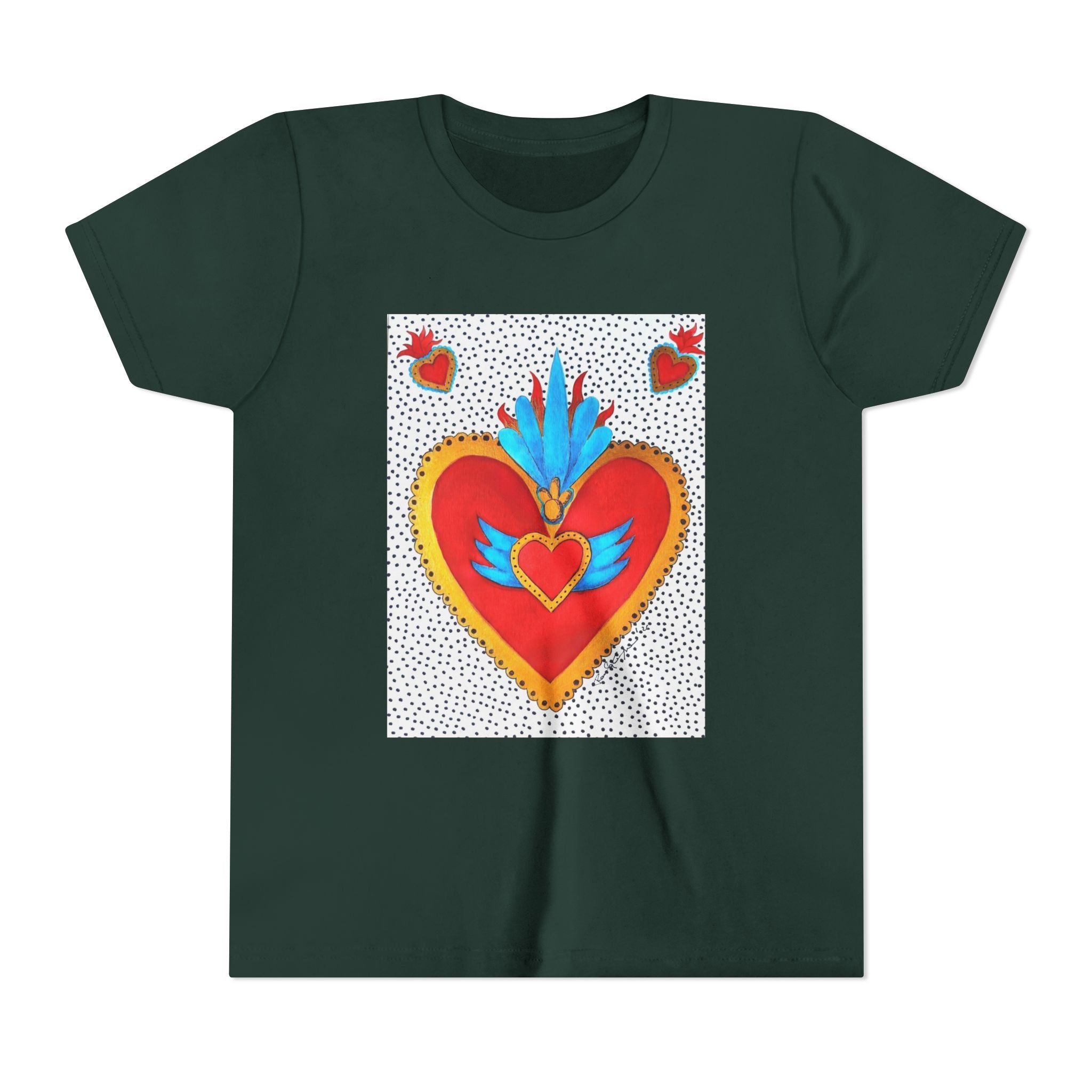 T-shirt enfant - T-shirt enfant graphique Cœur sacré coloré