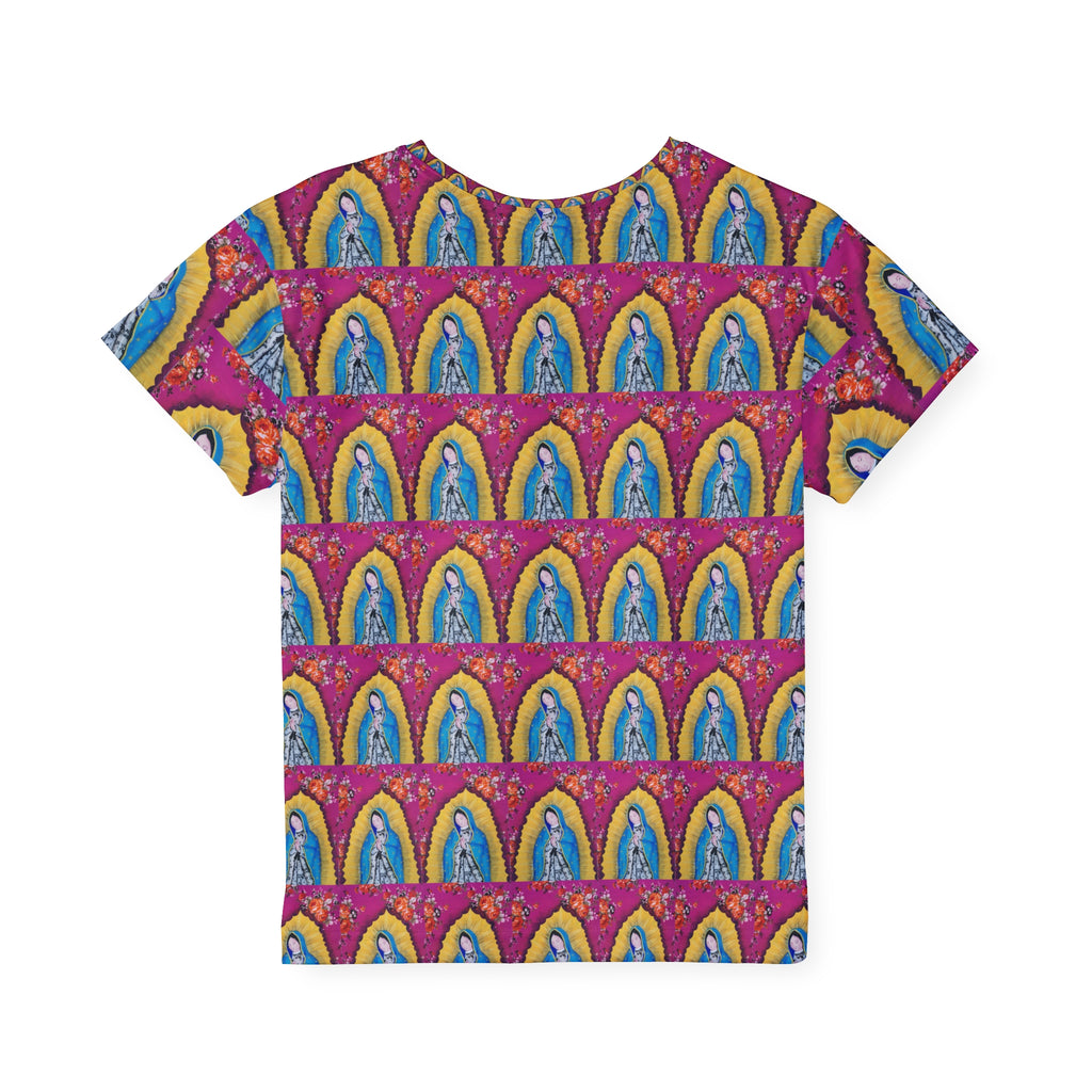 Kids Jersey — Vibrant Virgen de Guadalupe All-Over Print