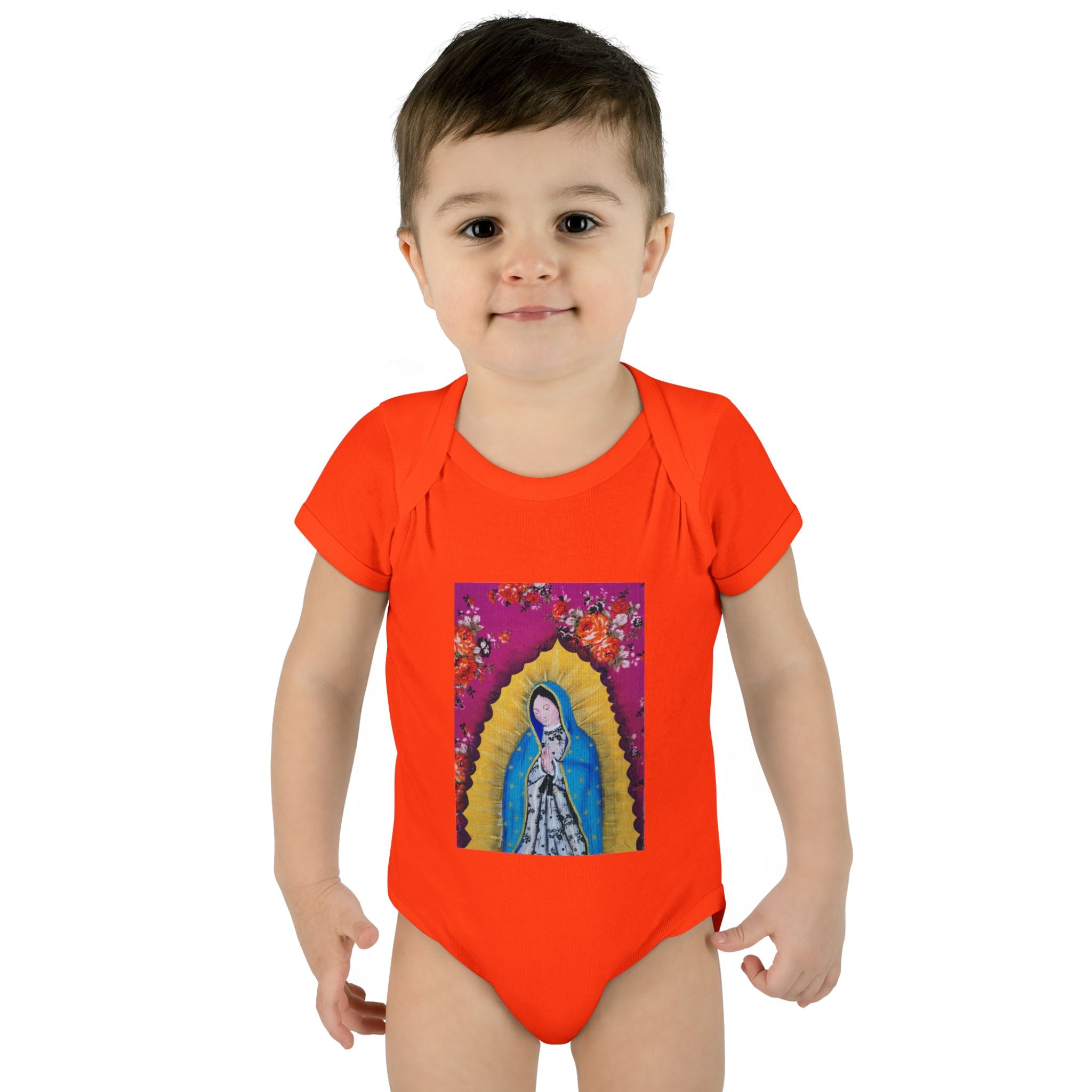 Our Lady of Guadalupe Baby Bodysuit – Infant Catholic Religious Onesie