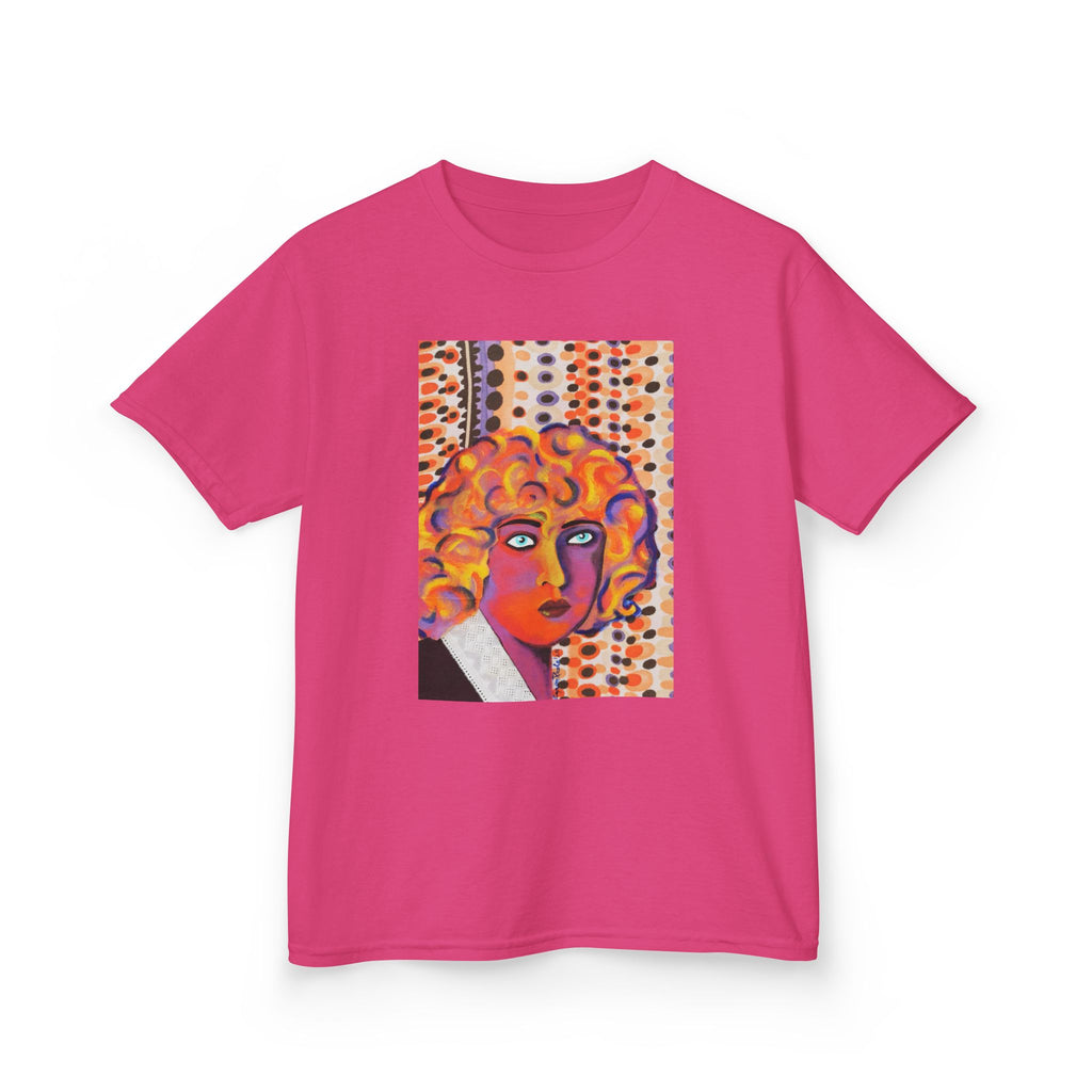 Kids Art Tee — Colorful Nahui Olin Pop Portrait Graphic