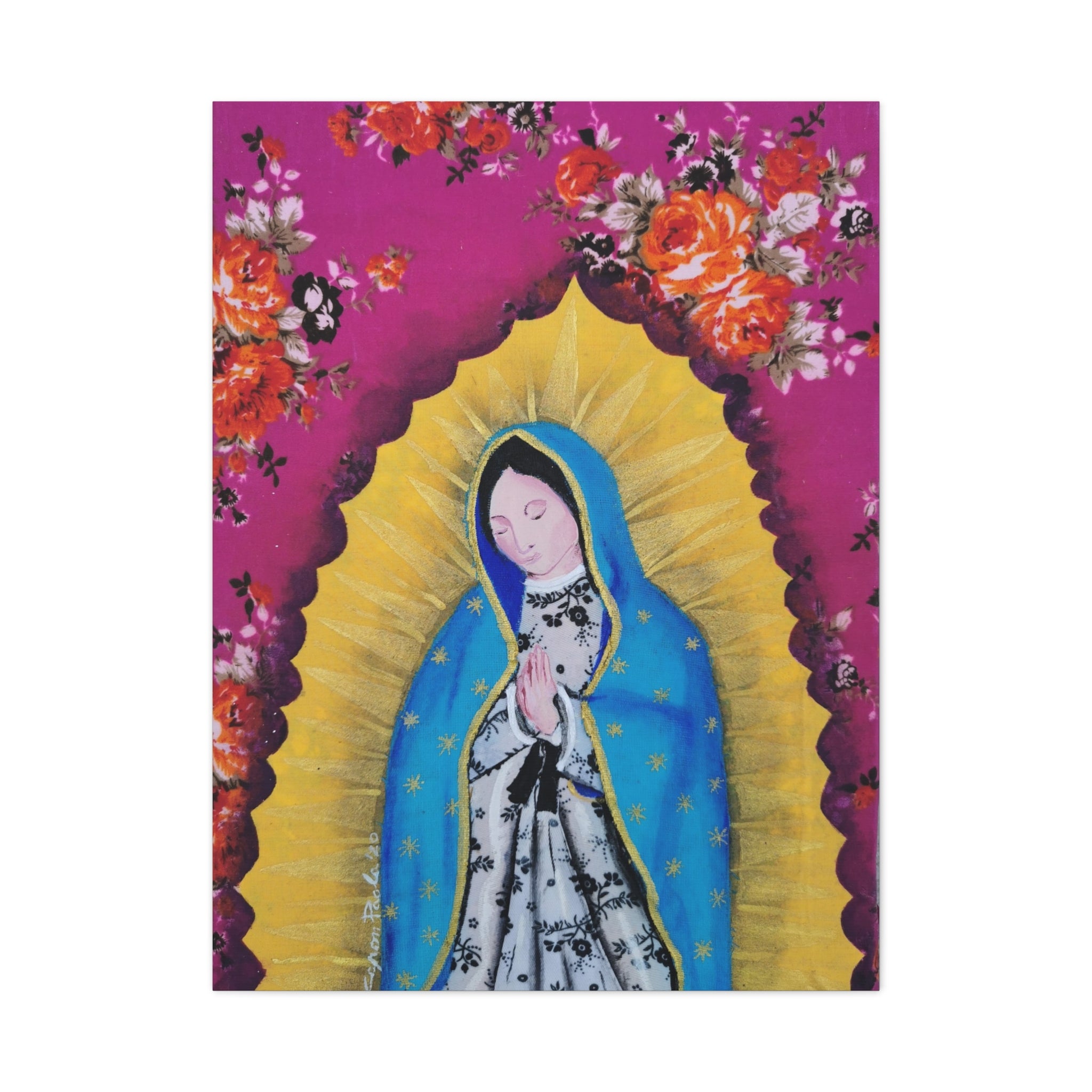 Our Lady of Guadalupe Matte Stretched Canvas Wall Art