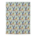 Baby Swaddle Blanket — Colorful Tribal Bunny Pattern Newborn Swaddle