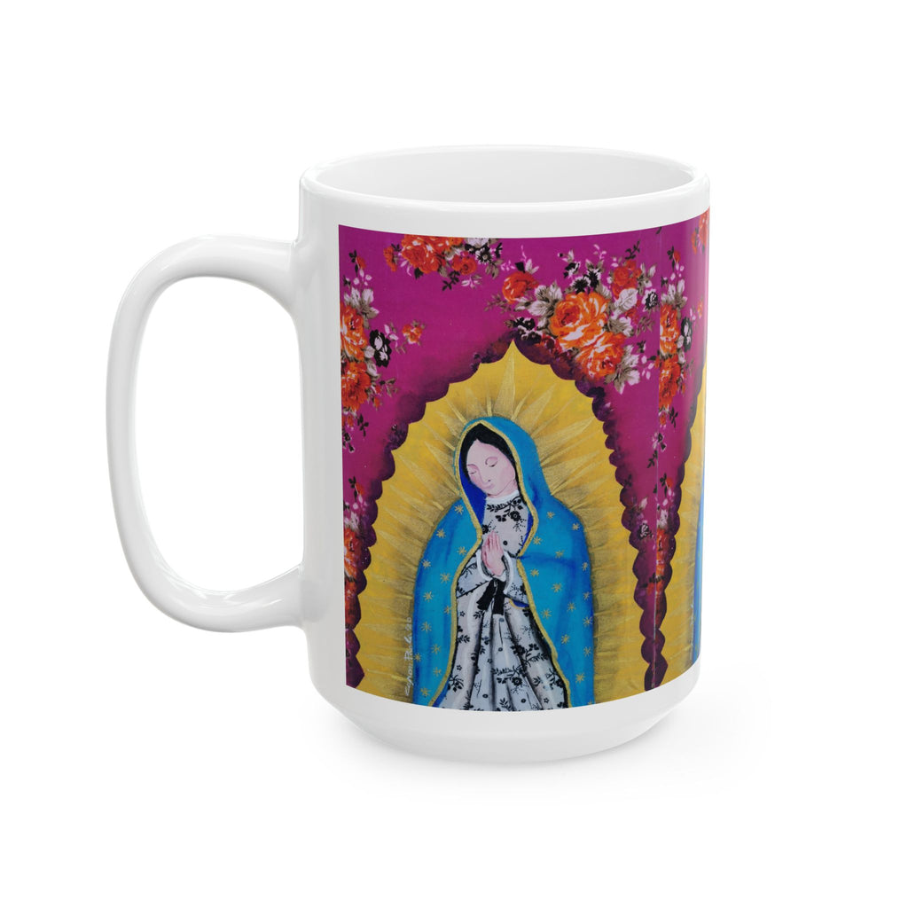 Our Lady of Guadalupe Ceramic Mug — Religious Catholic Faith Coffee Cup (11oz/15oz)