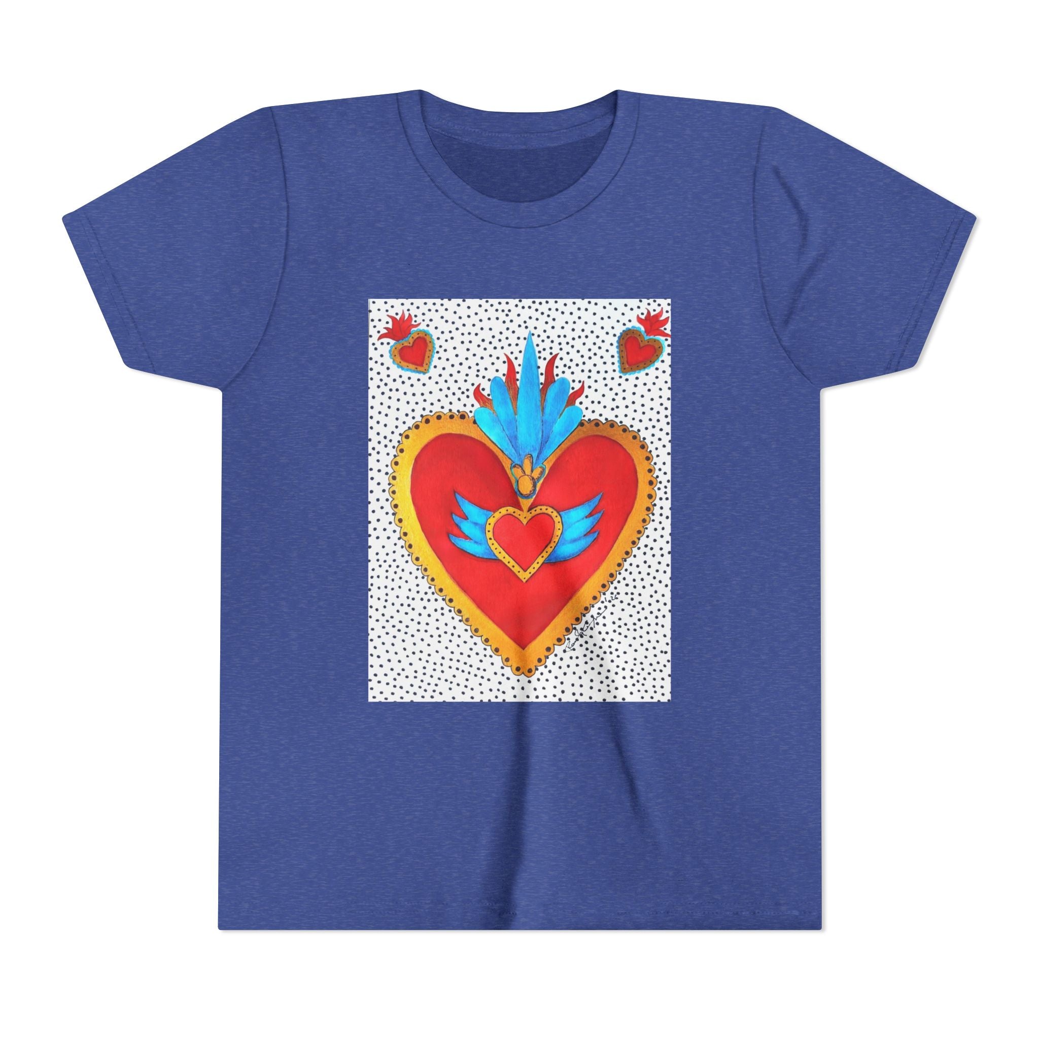 T-shirt enfant - T-shirt enfant graphique Cœur sacré coloré