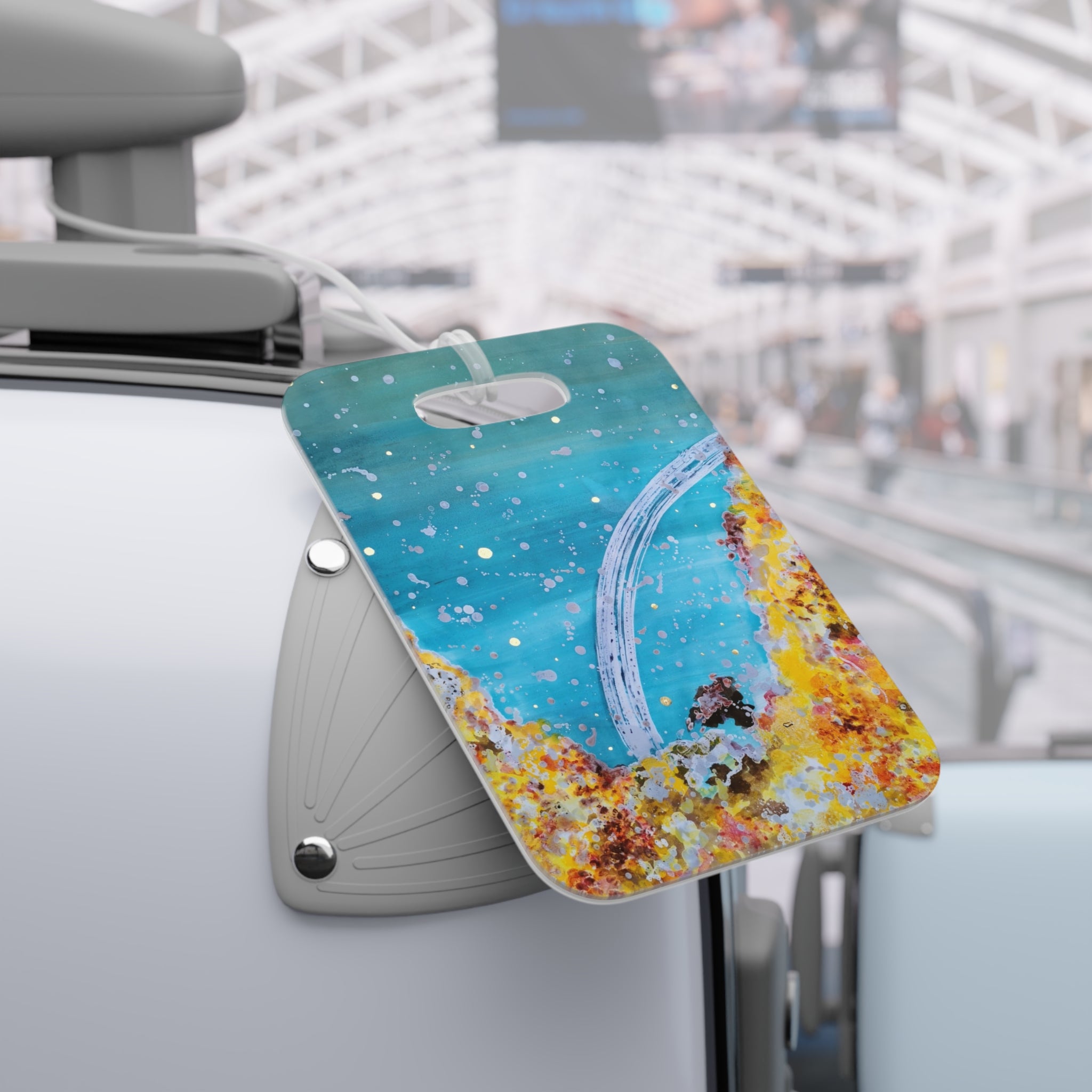 Luggage Tag — Ocean Coral Abstract Design Travel ID Tag