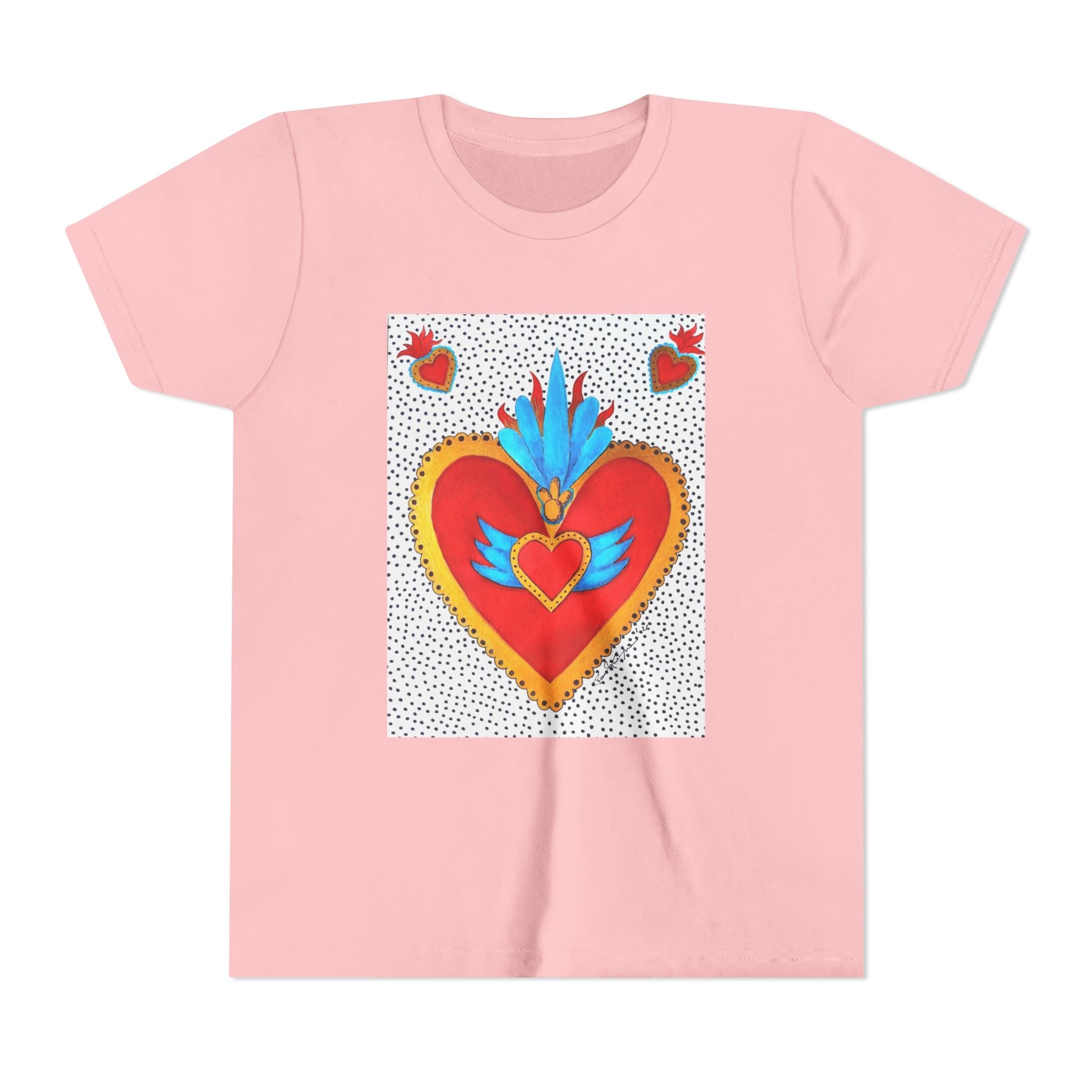 T-shirt enfant - T-shirt enfant graphique Cœur sacré coloré