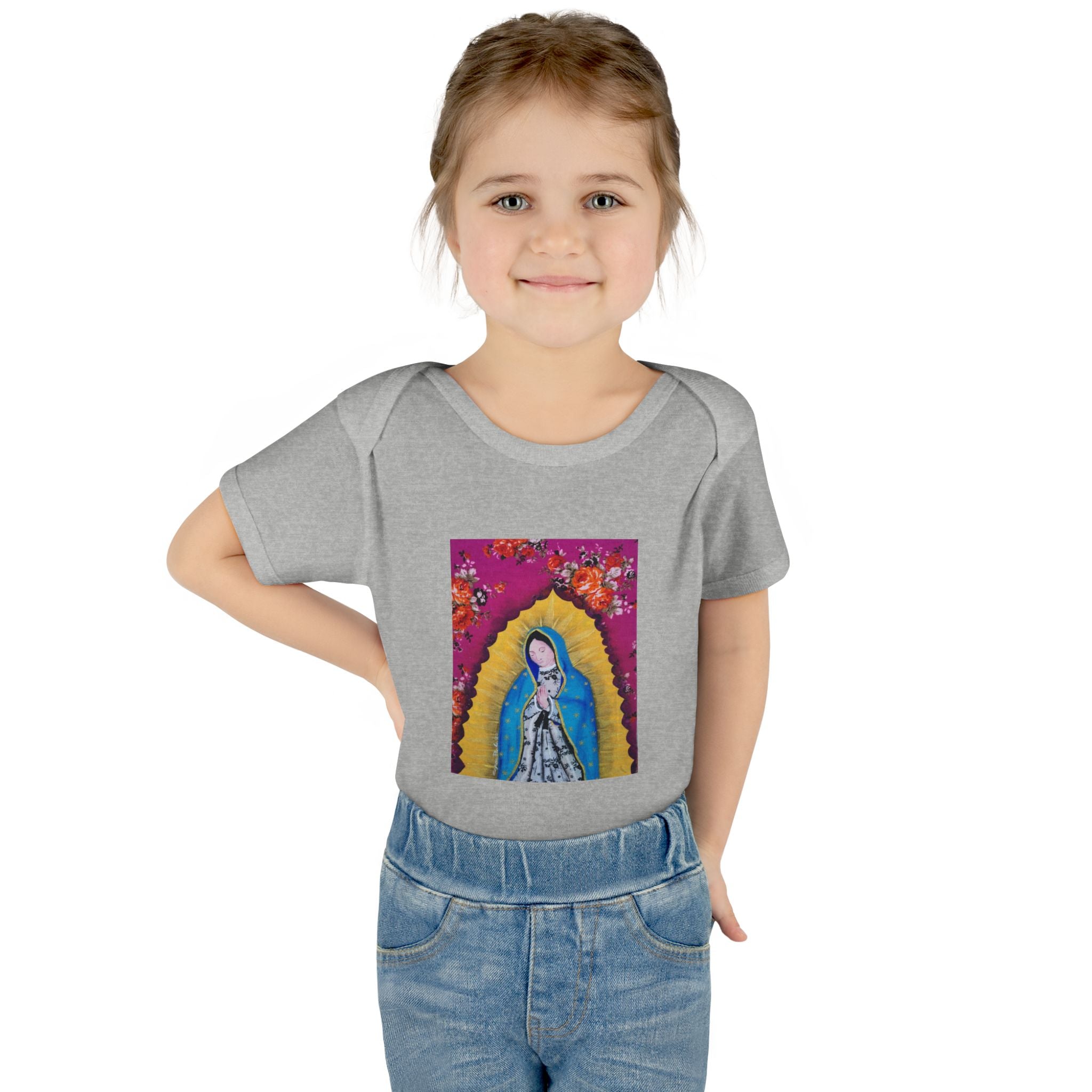 Our Lady of Guadalupe Baby Bodysuit – Infant Catholic Religious Onesie