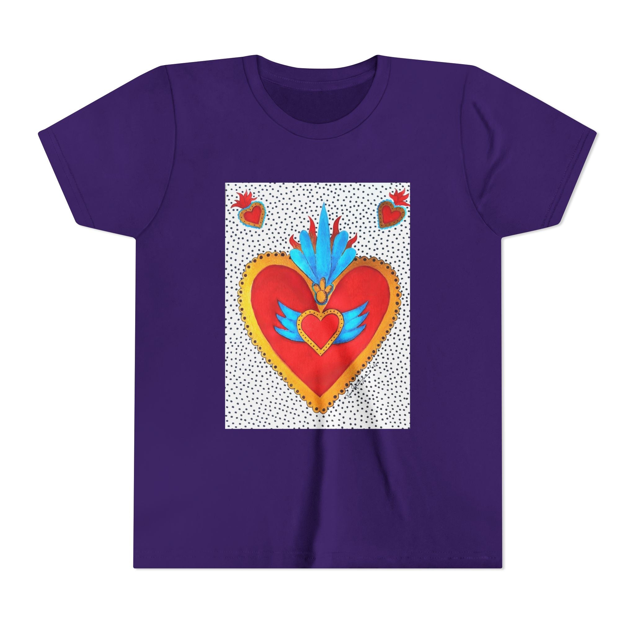 T-shirt enfant - T-shirt enfant graphique Cœur sacré coloré