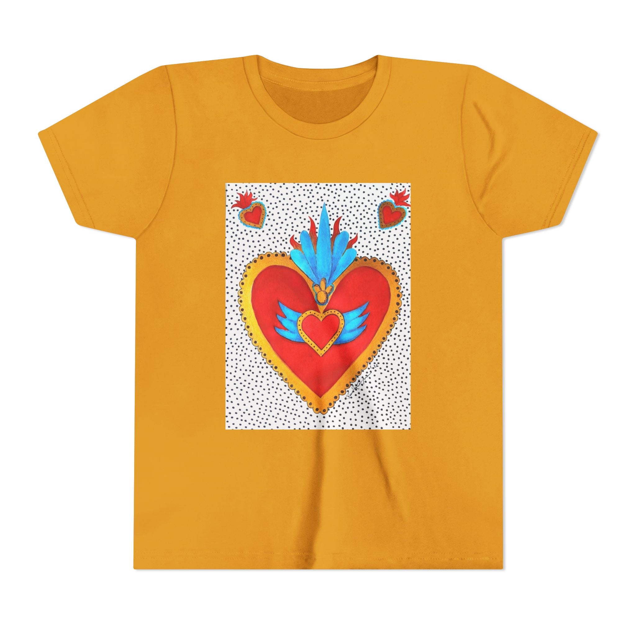 T-shirt enfant - T-shirt enfant graphique Cœur sacré coloré