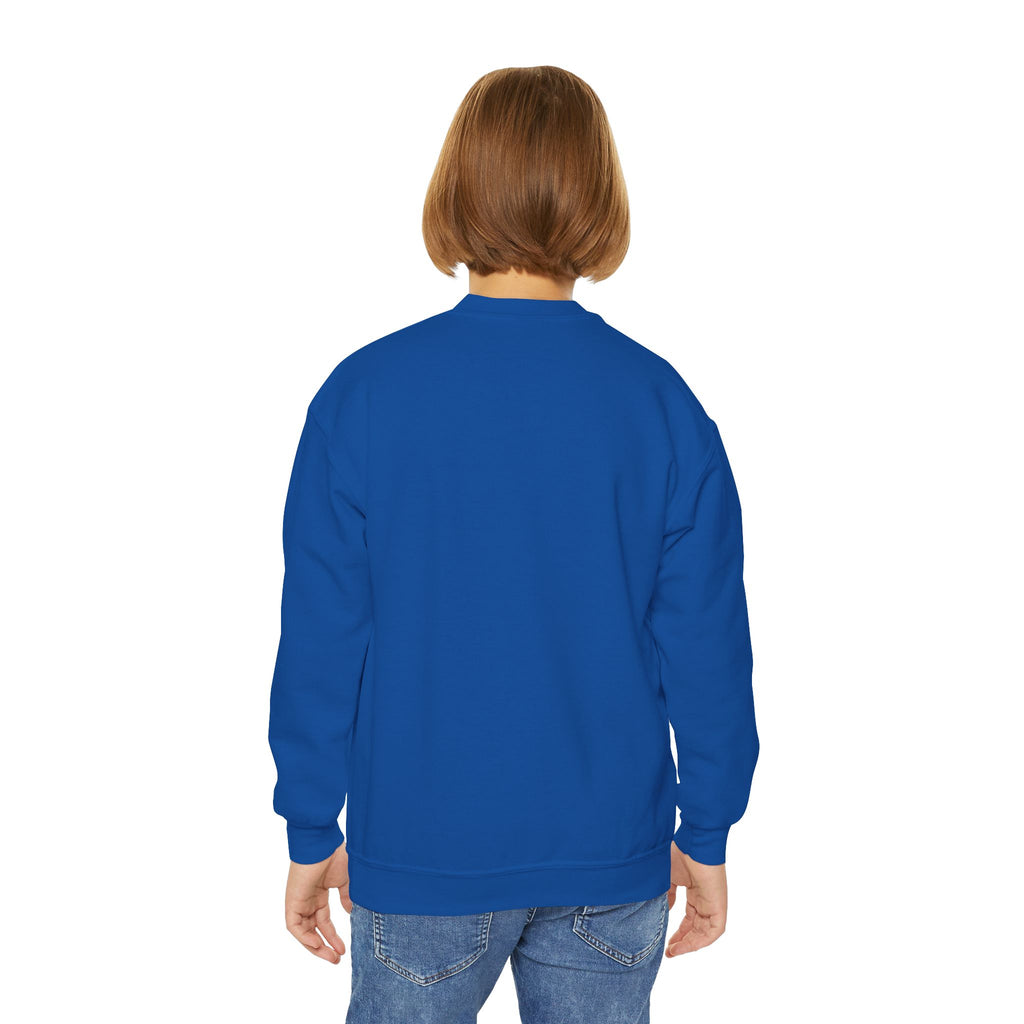 "Corazon de hojalata" Youth Crewneck Sweatshirt — Bright Sacred Heart Graphic Tee for Kids