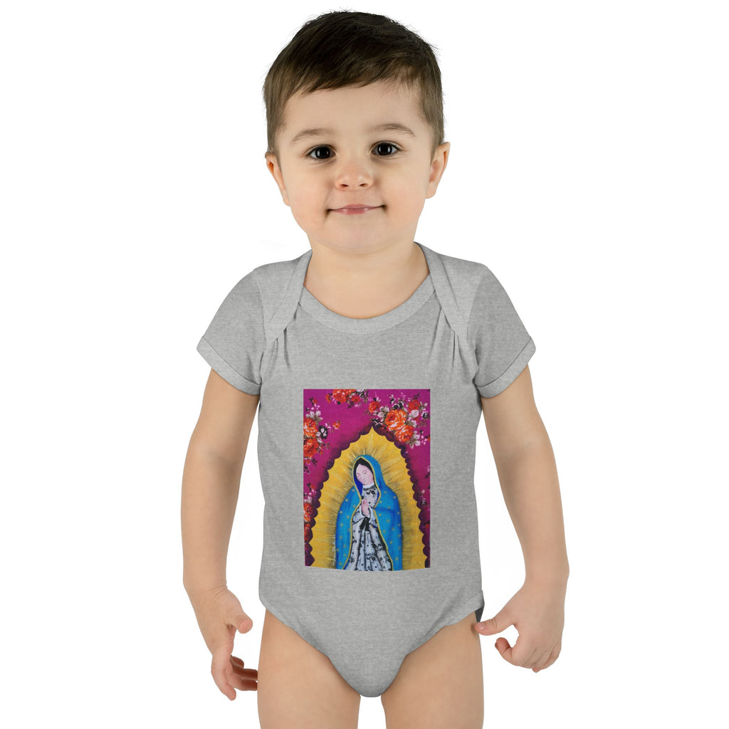 Our Lady of Guadalupe Baby Bodysuit – Infant Catholic Religious Onesie