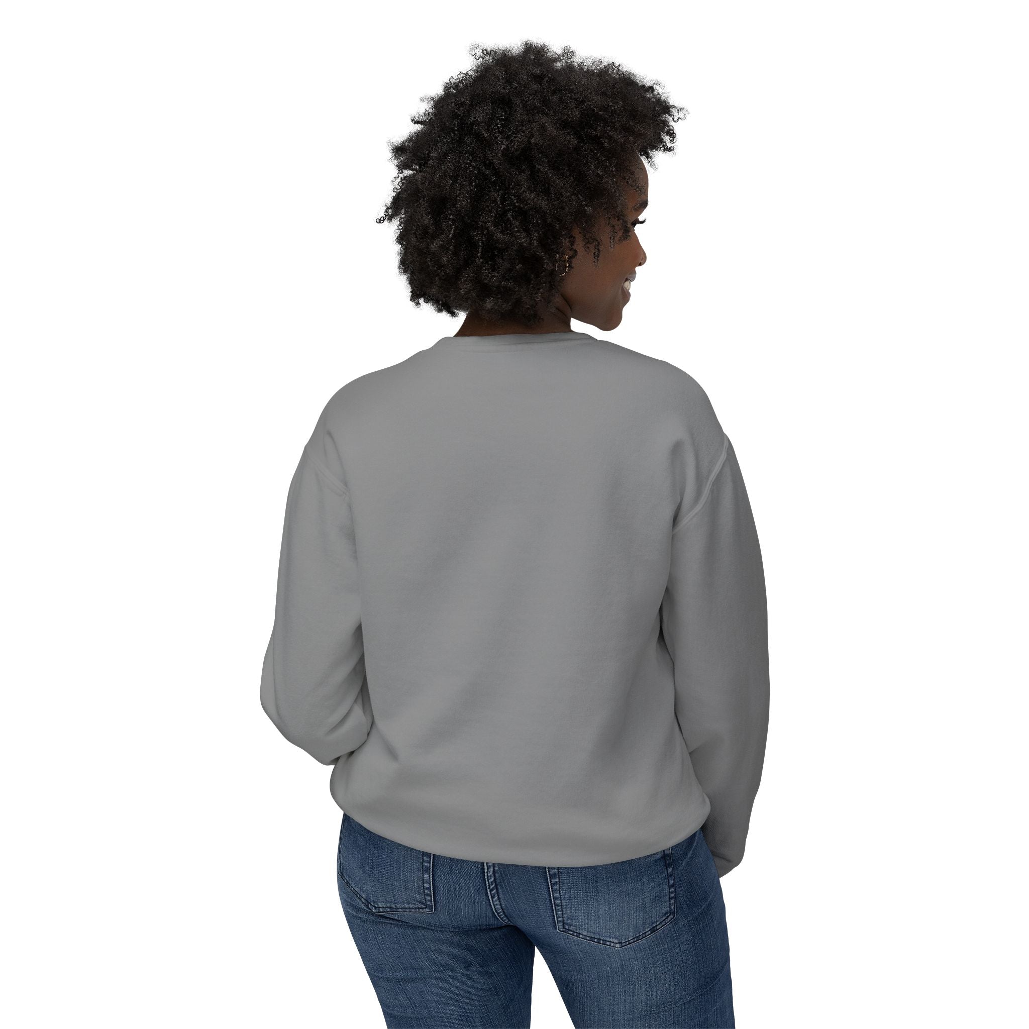 Sweat-shirt ras du cou Cœur Sacré — Motif de cœur coloré d'art populaire mexicain