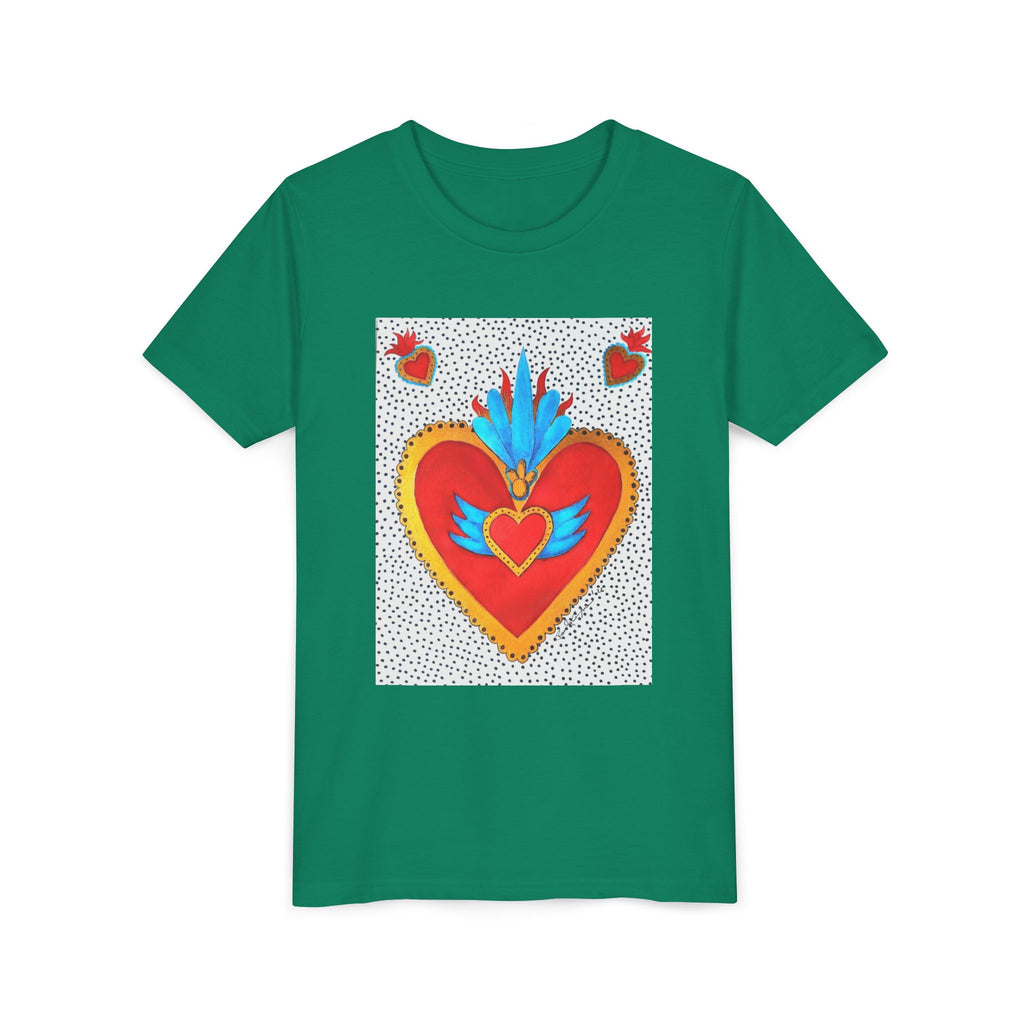 T-shirt enfant - T-shirt enfant graphique Cœur sacré coloré