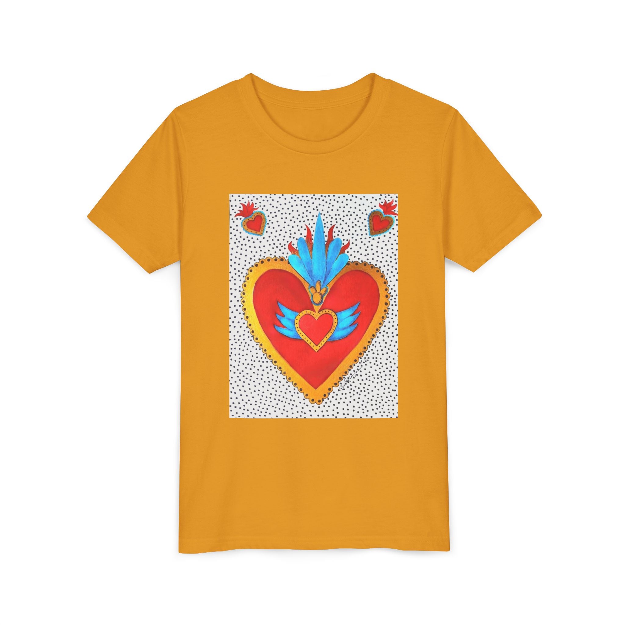 T-shirt enfant - T-shirt enfant graphique Cœur sacré coloré