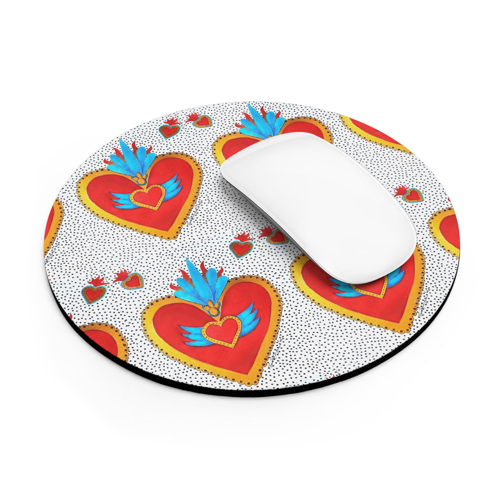 Corazón de Hojalata — Round Mouse Pad | Alma Ligera