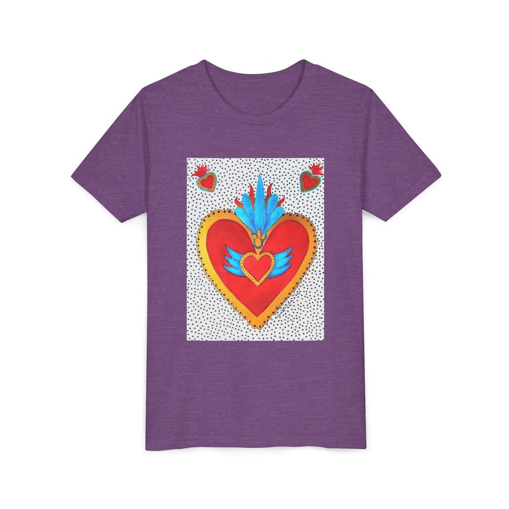 T-shirt enfant - T-shirt enfant graphique Cœur sacré coloré