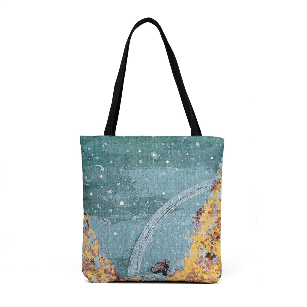 Woven Tote — Mosaic Ocean Wave Tote Bag