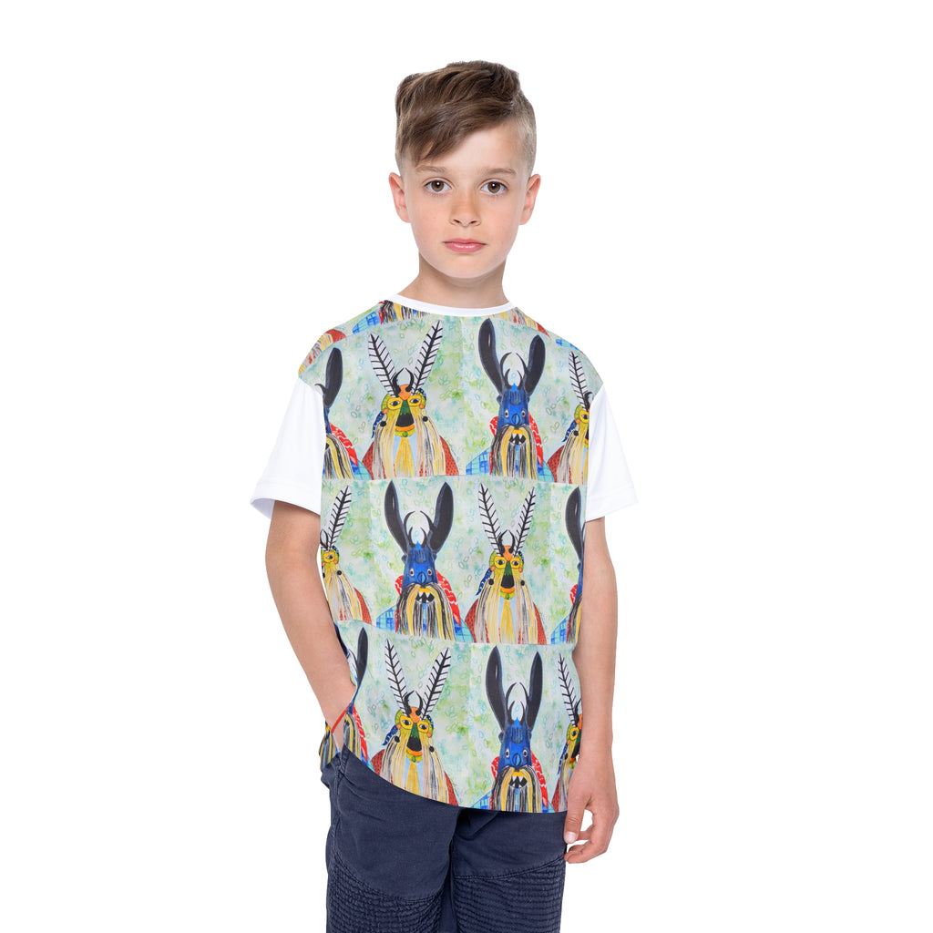 Kids Jersey — Colorful Tribal Mask All-Over Print
