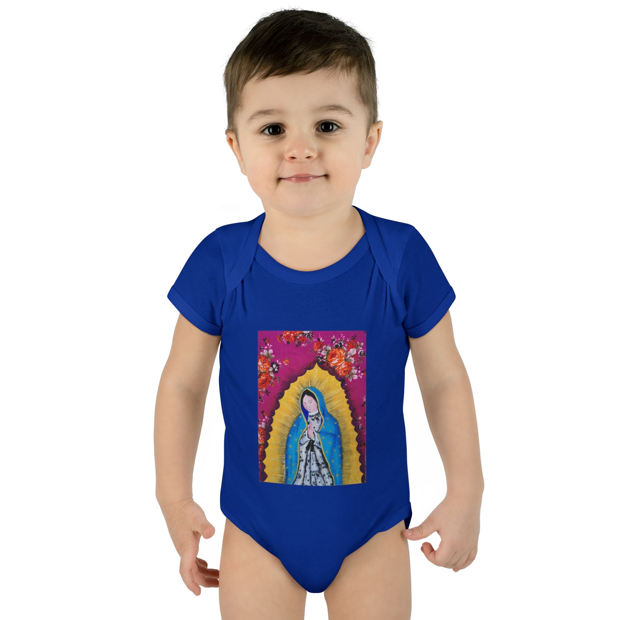 Our Lady of Guadalupe Baby Bodysuit – Infant Catholic Religious Onesie