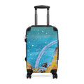 Ocean Arc Carry-On Suitcase — Abstract Blue Seascape Luggage
