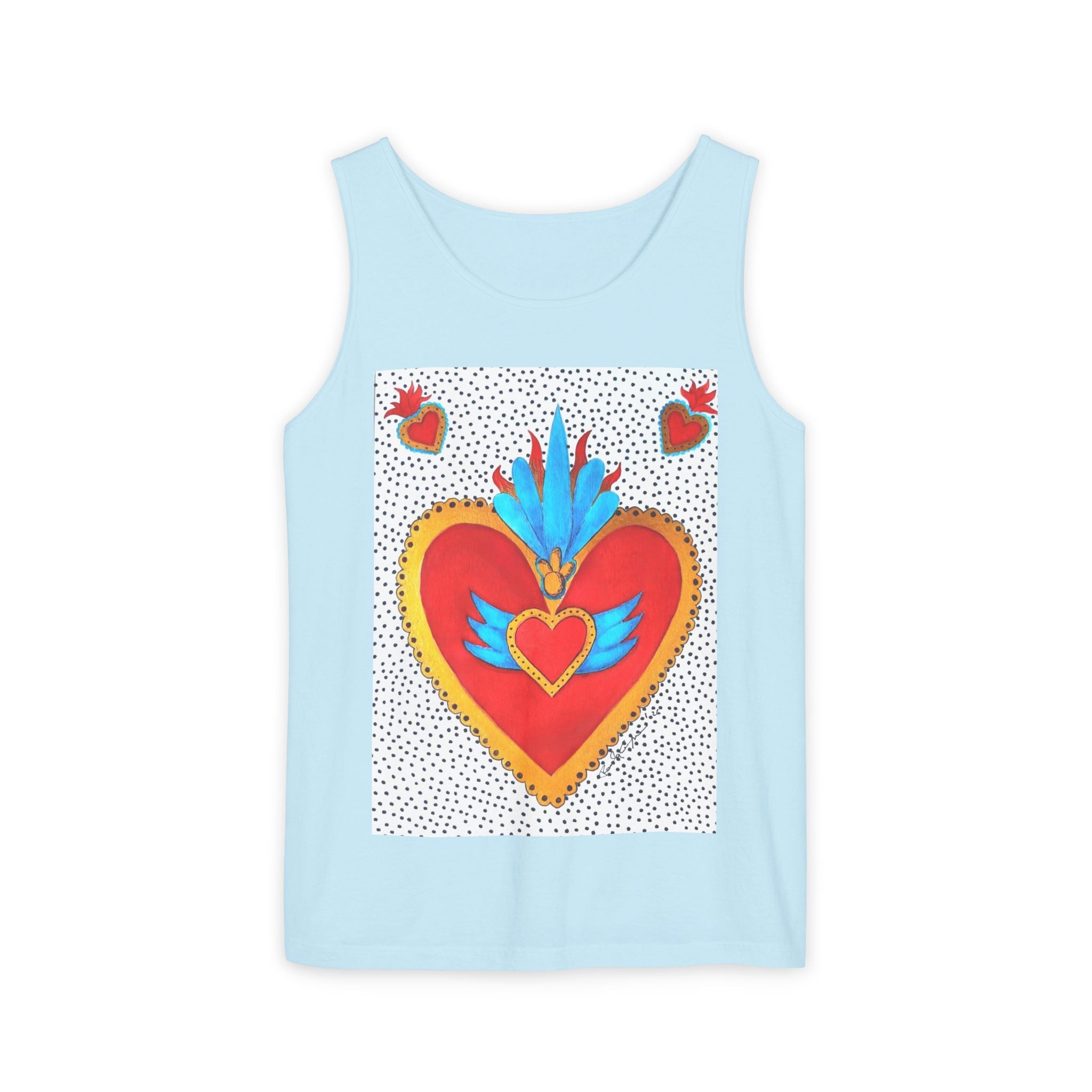 Corazón de Hojalata — Sacred Heart Tank Top | Alma Ligera
