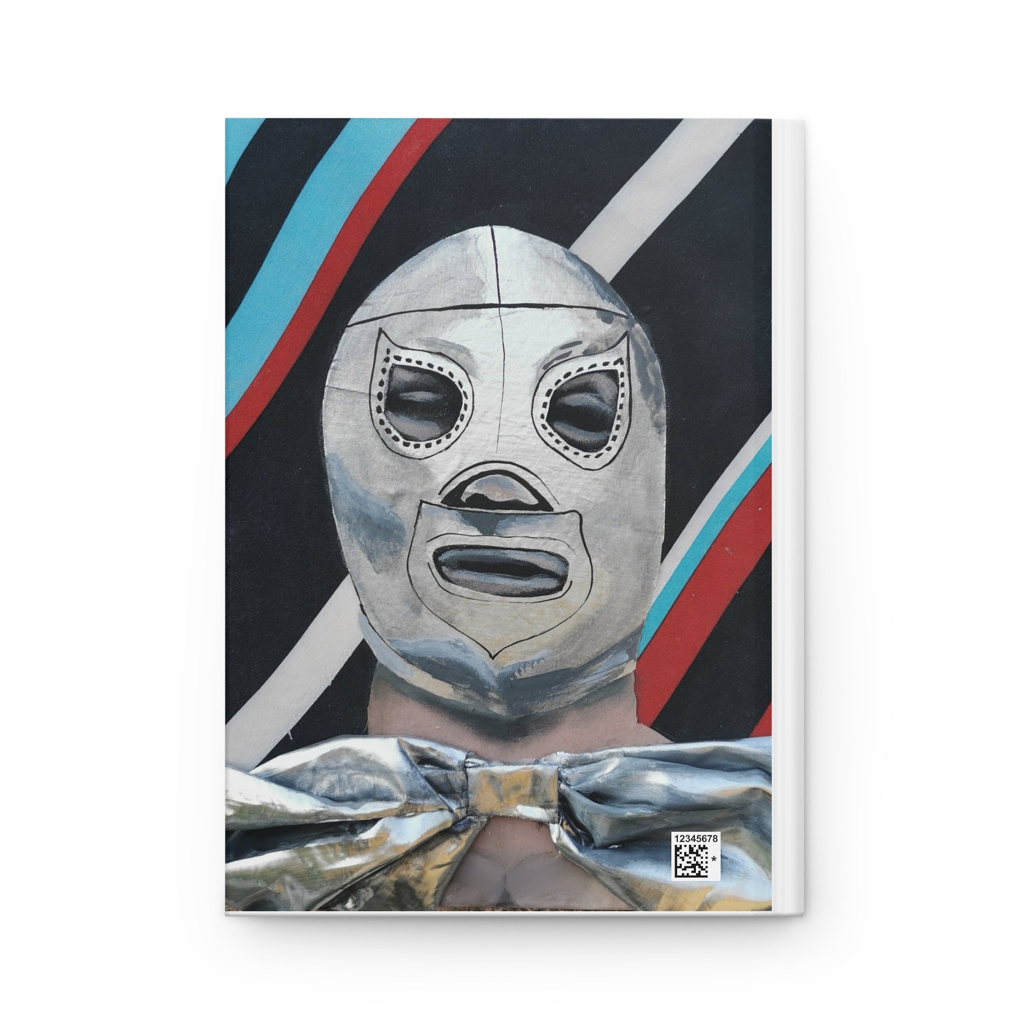 "El Santo" Luchador Mask Hardcover Journal — Retro Wrestling Art Notebook