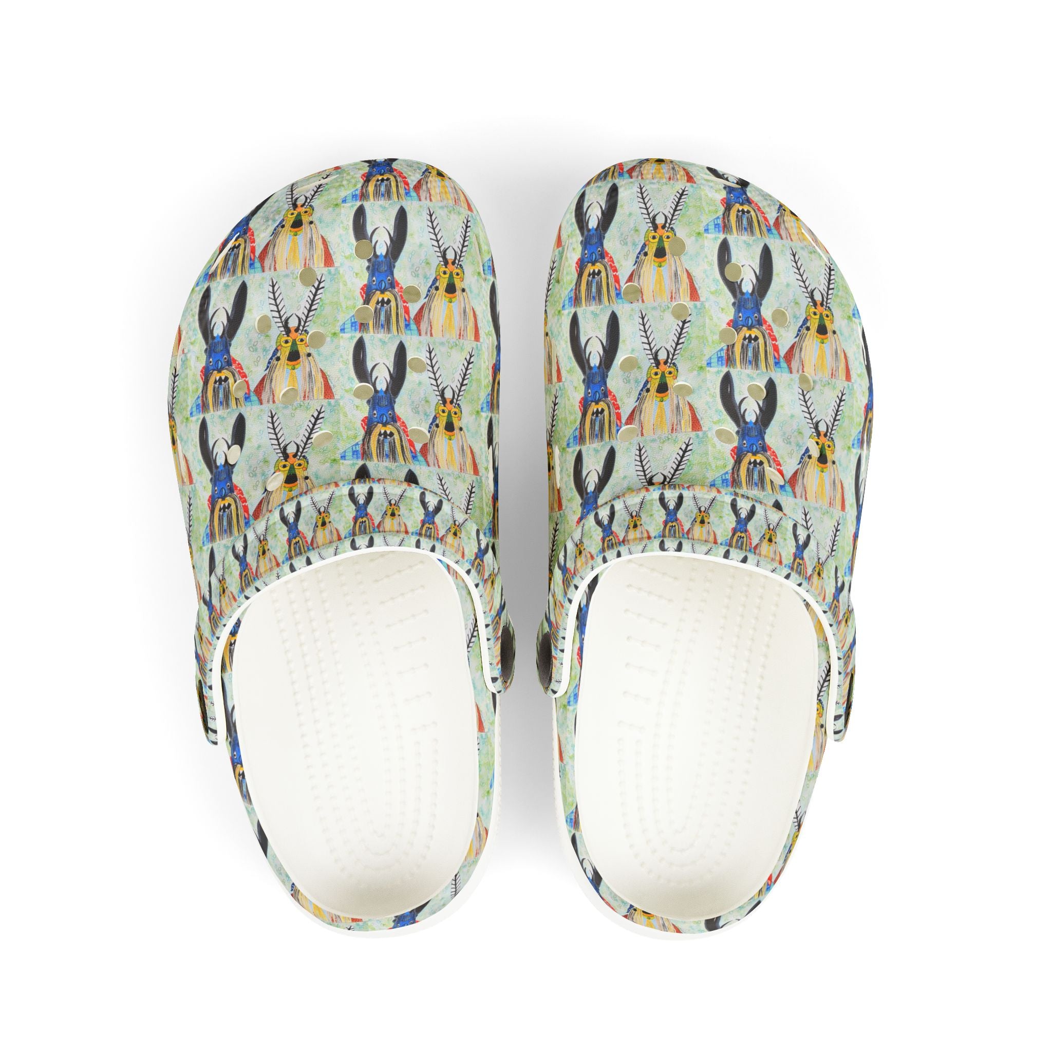 Kids Bunny Pattern EVA Foam Clogs — Colorful Animal Cartoon Slip-Ons