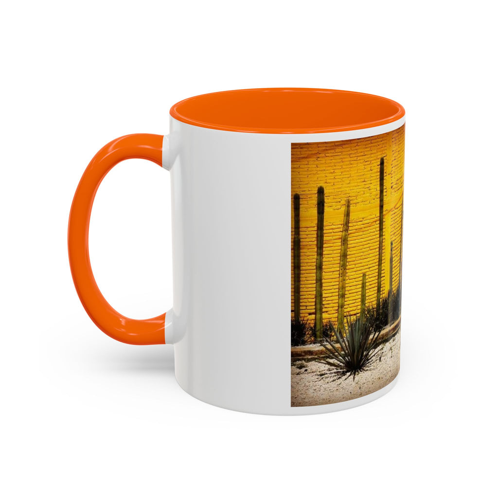 Desert Sunset Coffee Mug — Saguaro Cactus Accent Mug (11/15 oz)